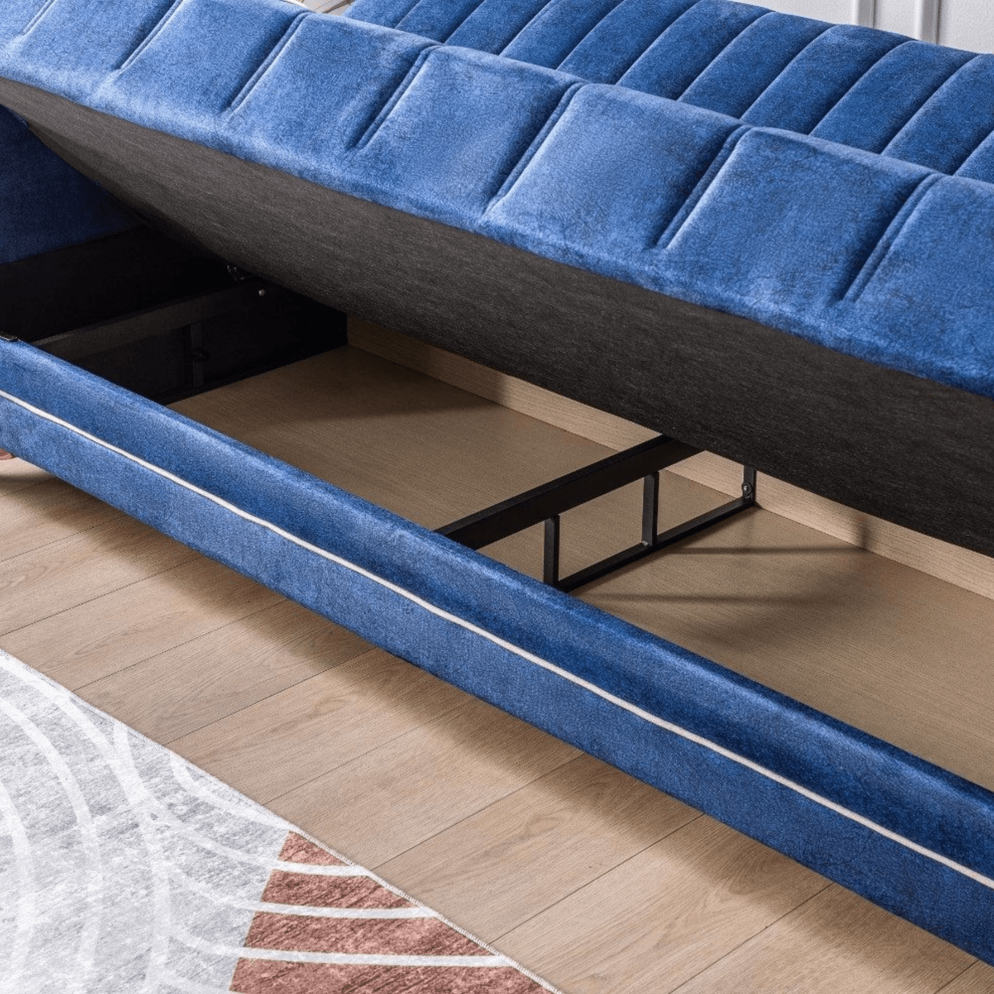 Gowoll 3-Sitzer Schlafsofa mit Schlaffunktion & Stauraum – Modell Perle