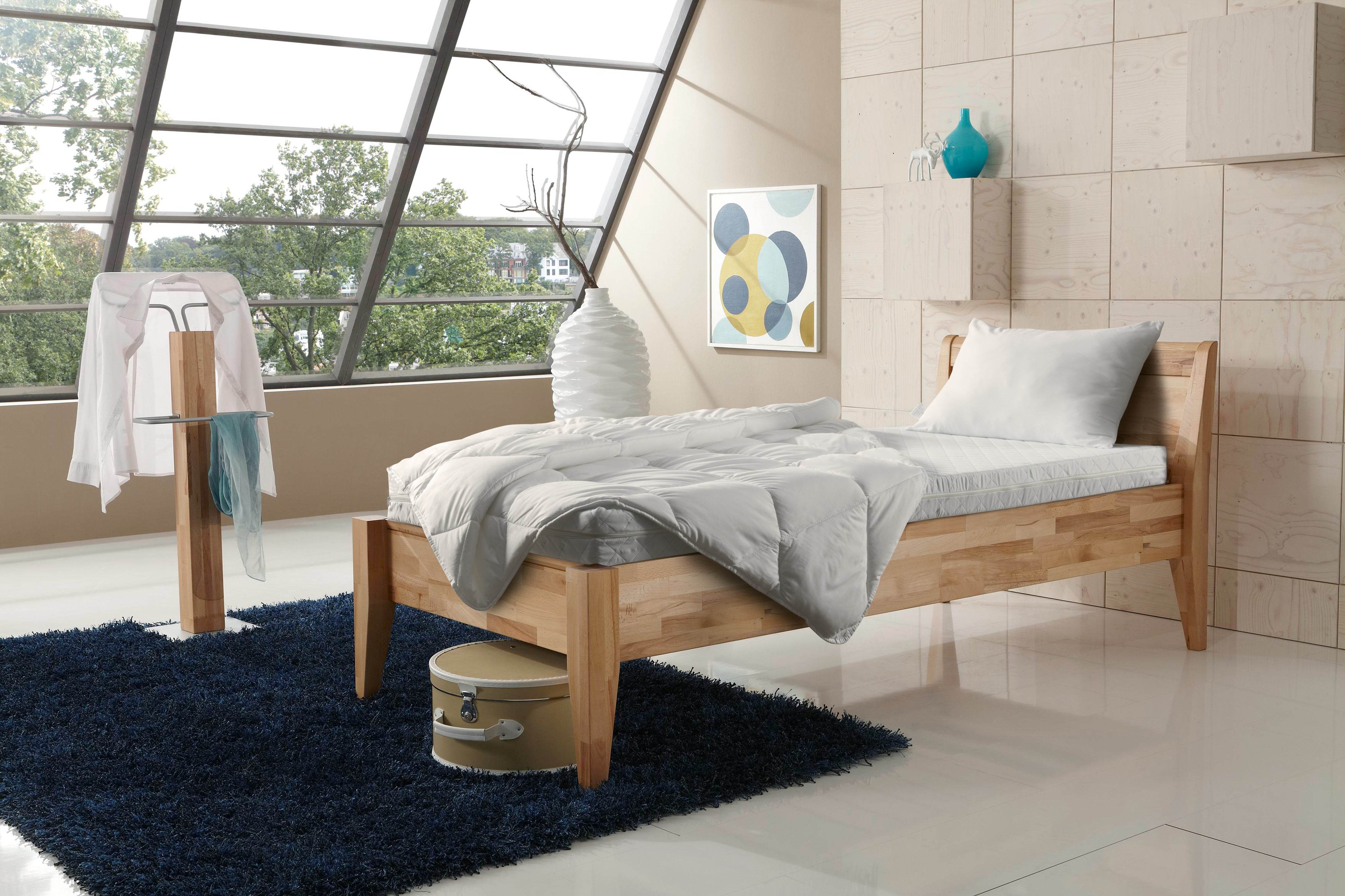 Lüxenlüxe 3-teiliges Matratzen Set mit Kissen & Bettdecke | Waschbar & Hygienisch | 90x190/200 cm