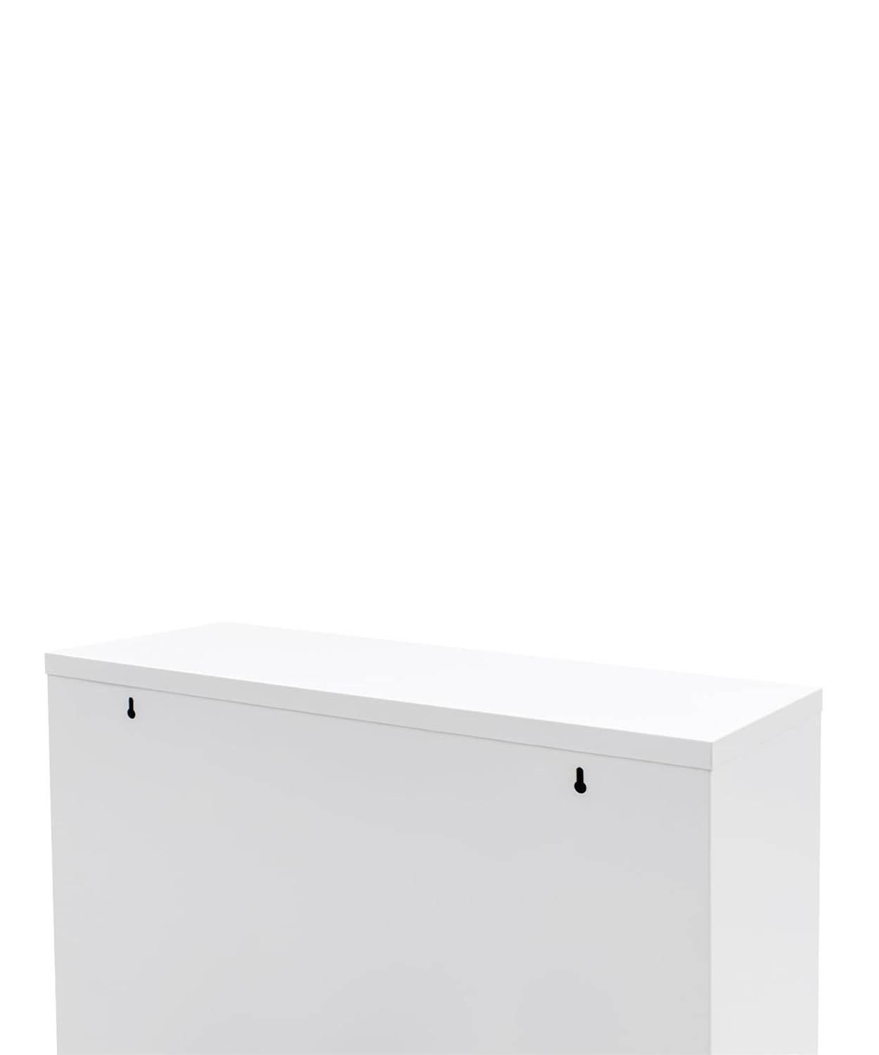 Gowoll Mülltrennsystem Küche 3 x 15L – Wandmontage Mülleimer mit Inneneimern & Recycling-System Weiß