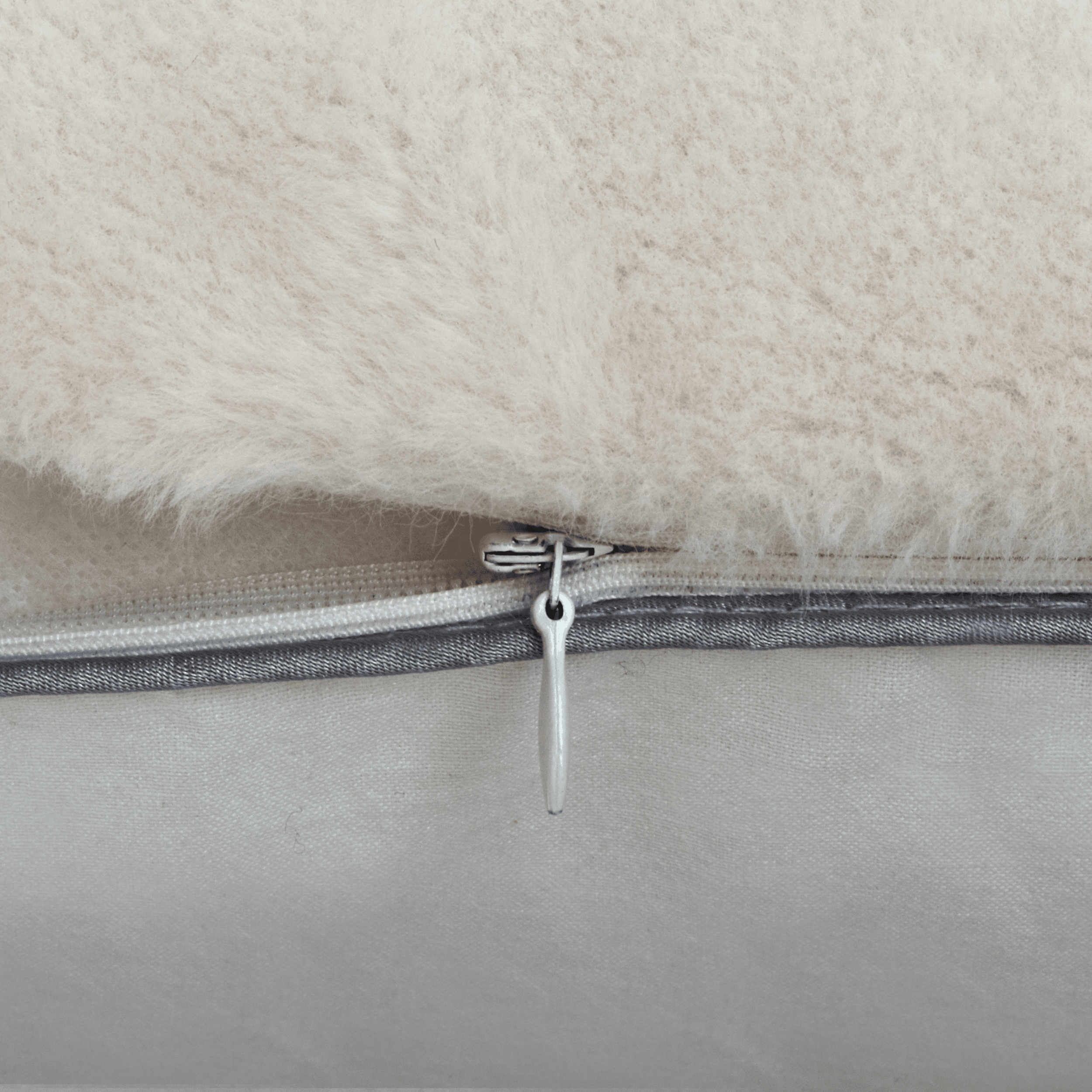 Gowoll Kaninchenfell kopfKissen | 50x70 Silikonfüllung Kissen