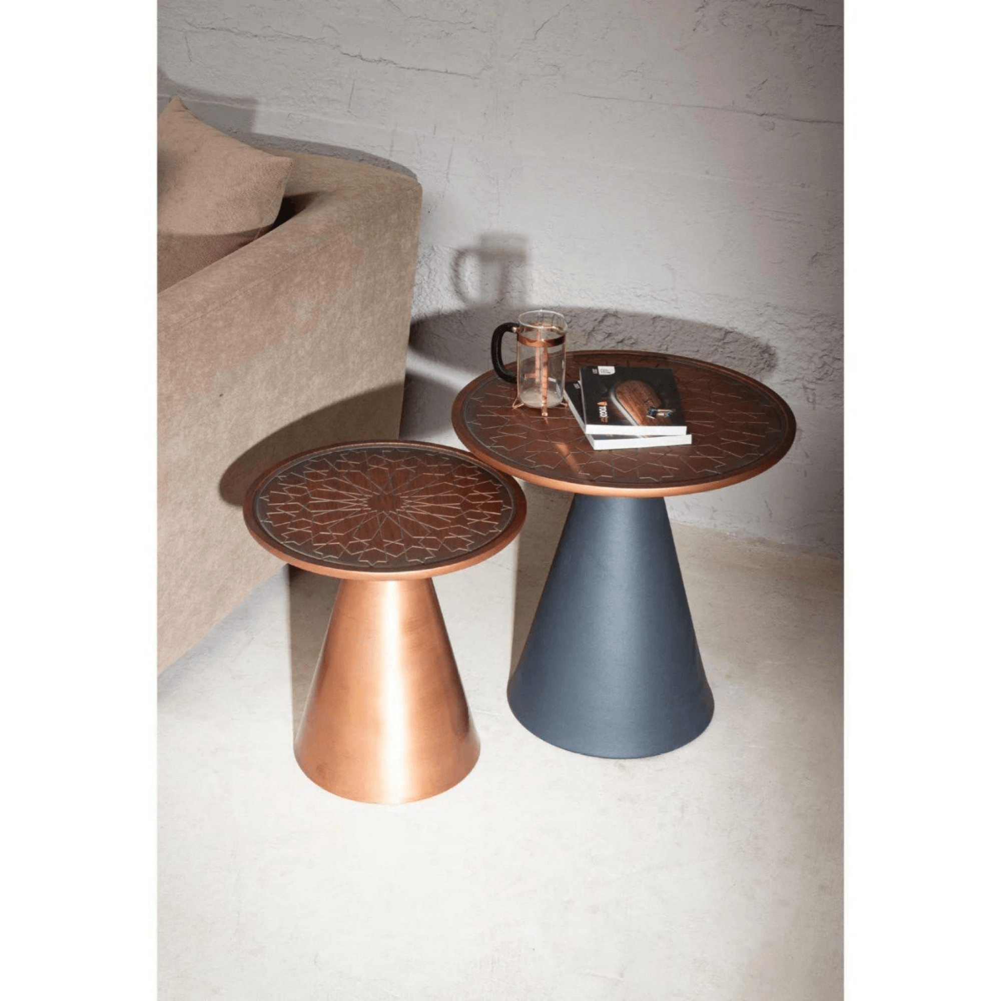 Beistelltisch Star 2er Set | Moderner Couchtisch mit ergonomischem Design & leichter Montage
