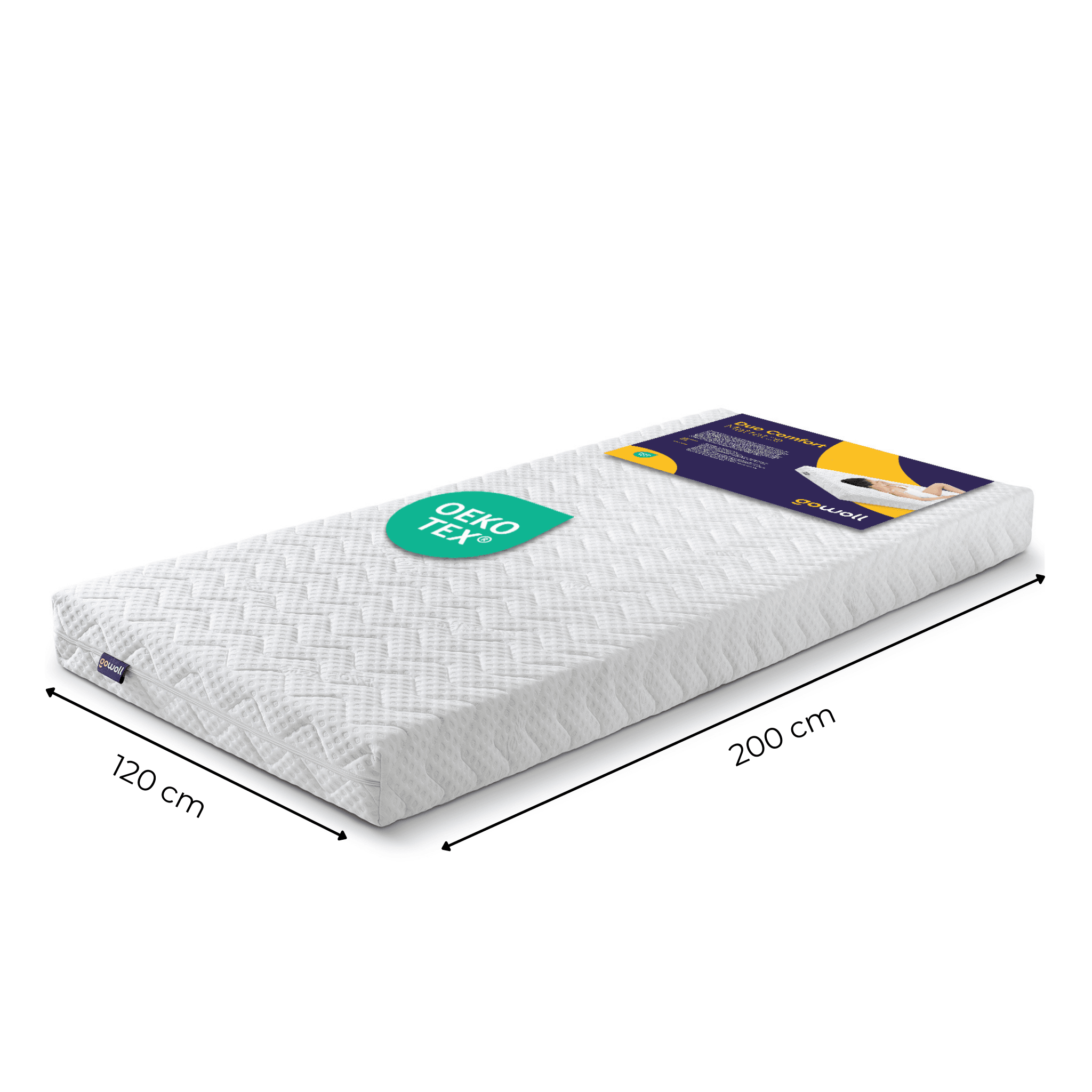 Gowoll Duo Comfort | 7-Zonen Kaltschaum matratze H3 | Atmungsaktiv & Allergenfrei mit Aloe Vera Bezug