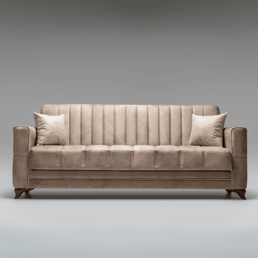 Gowoll 3-Sitzer Schlafsofa mit Schlaffunktion & Stauraum – Modell Perle
