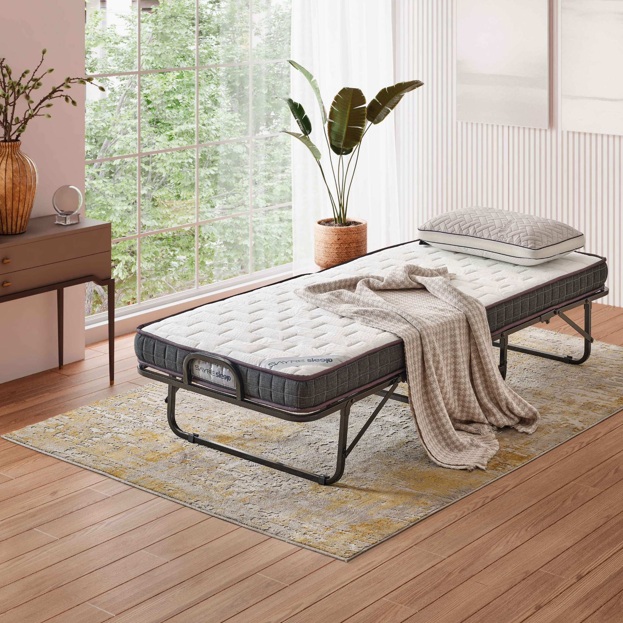 Klappbares Gästebett 90x190 cm Reisebett mit Matratze