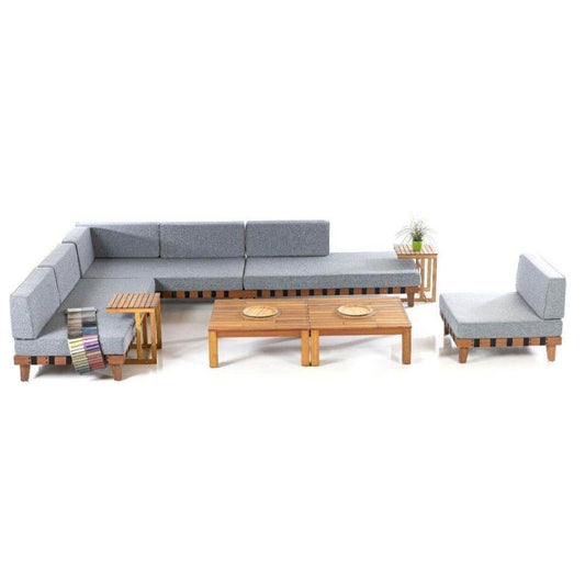 Gowoll Couchtisch Holz Wohnzimmertisch Rechtekig Langkawi Braun