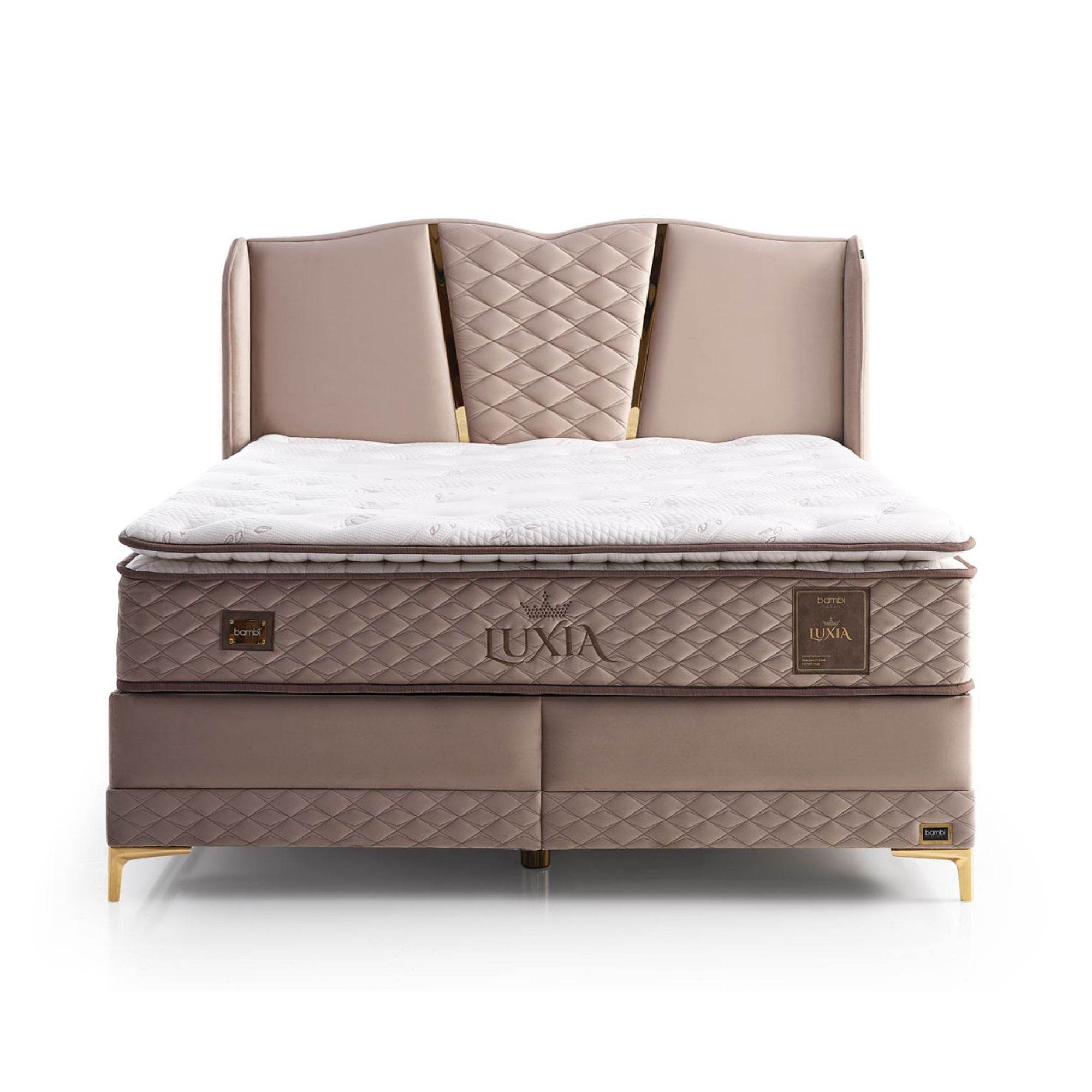 Bambi Luxia Boxspringbett H4 Komfort-Pad & Taschenfederkern