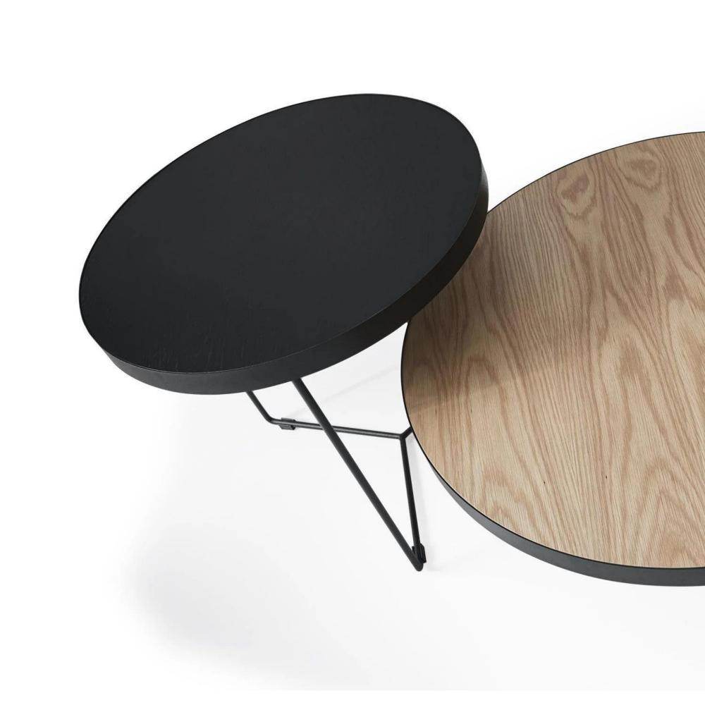 Gowoll Couchtisch Rund 2er Set Wohnzimmertisch