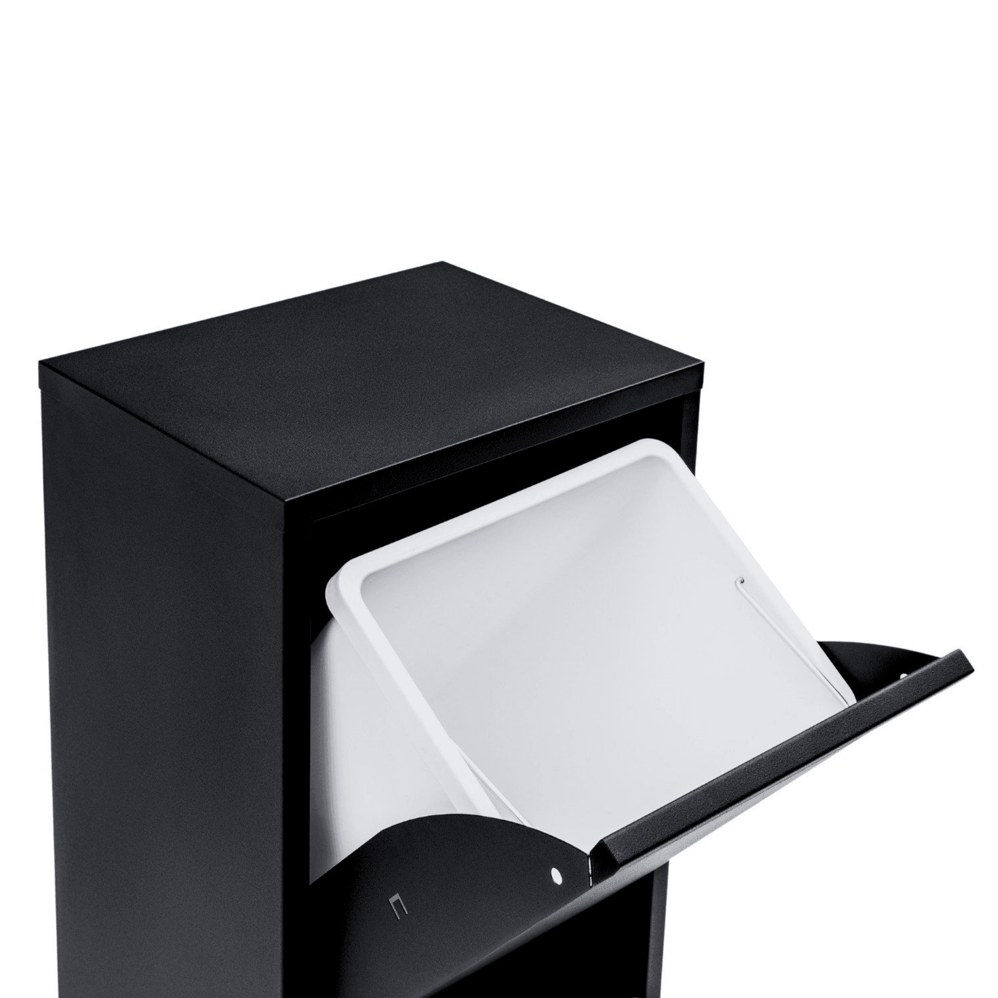 Gowoll Mülltrennsystem Mülltrennsystem 2-3-4 Fach Mülleimer Küche aus Metall Fleckenfest Wandmontage