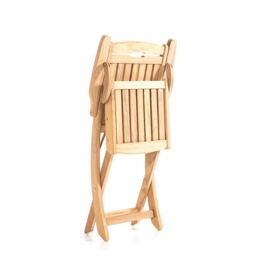 Holzstuhl Chair aus Iroko Massivholz mit Klappbar