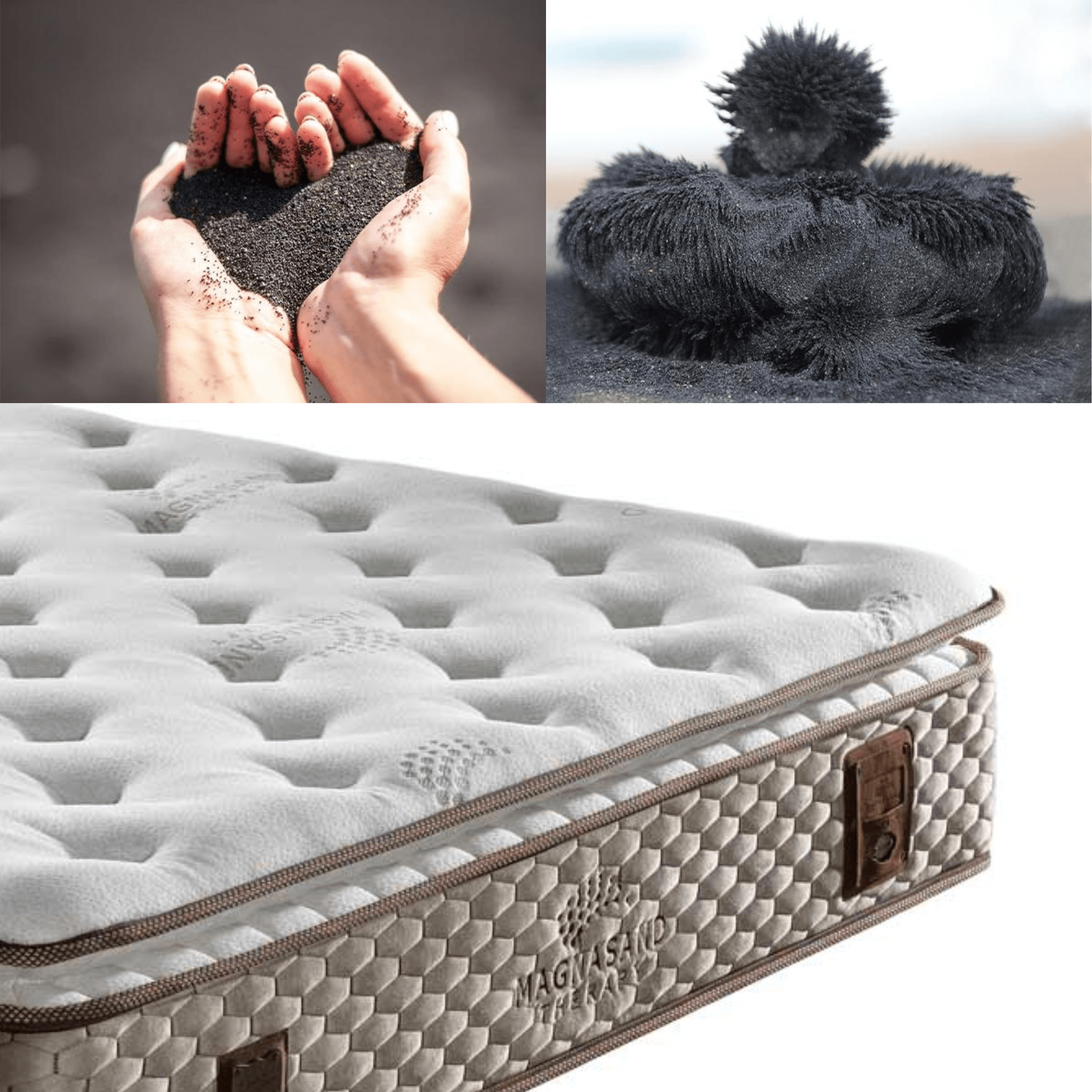 Bambi Magnasand Matratze 10 Schichten Taschenfederkern mit Topper 33 cm hoch