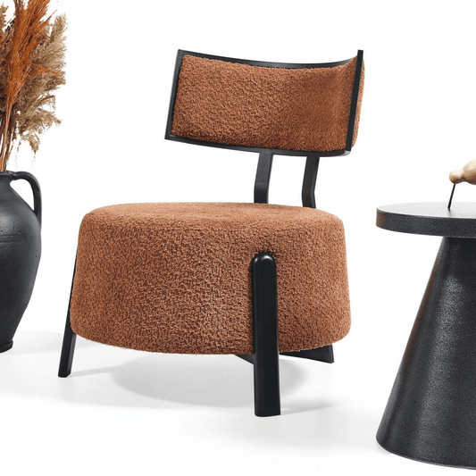 Cocktailsessel Möbel Relaxsessel mit Bequemer Schaumstoff Orange