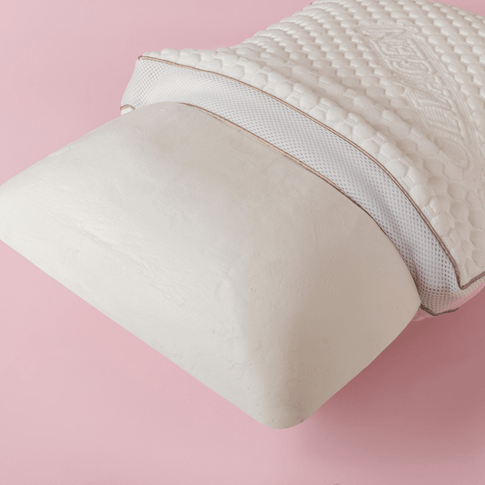 Moln Aircomfort Visco Nackenkissen | Ergonomisches Memory Foam Kissen mit Luftlöchern | 40x60+15 cm