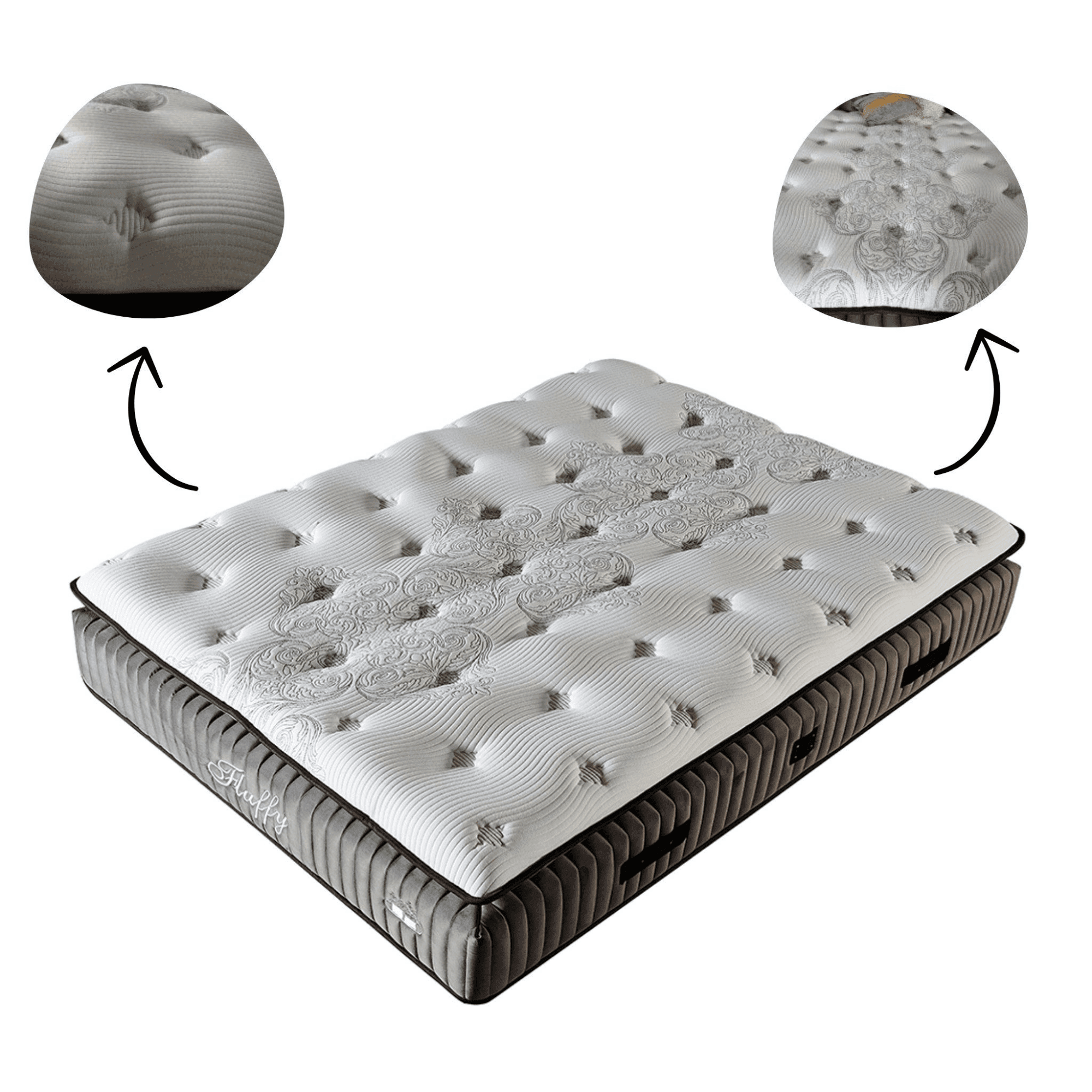 Fluffy Matratze H3 | 31cm Taschenfederkern mit Topper & Komfortschicht