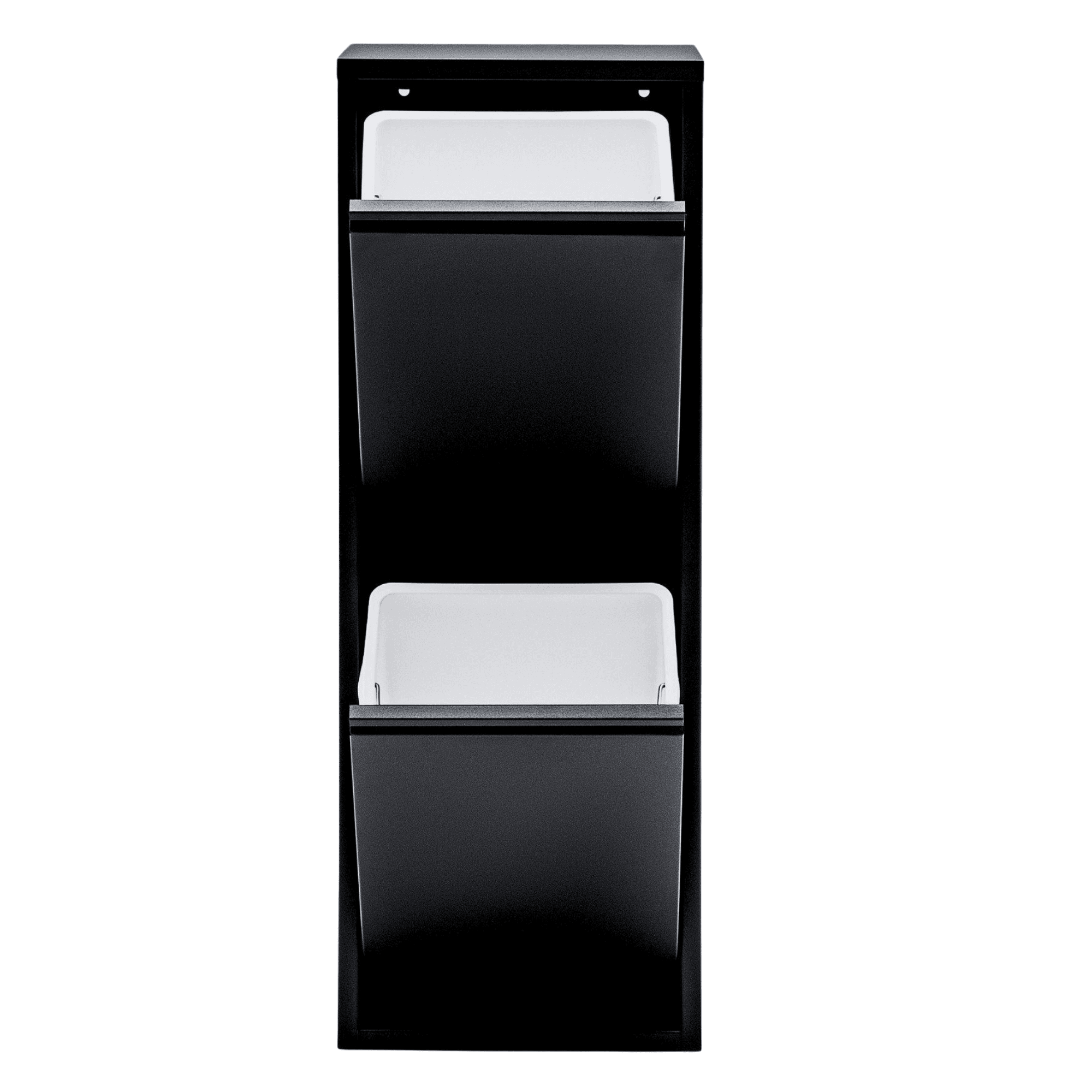 Gowoll Mülltrennsystem Mülltrennsystem 2-3-4 Fach Mülleimer Küche aus Metall Fleckenfest Wandmontage