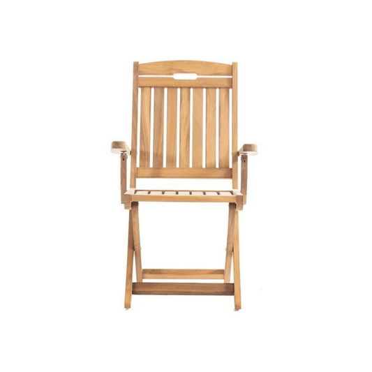 Holzstuhl Chair aus Iroko Massivholz mit Klappbar