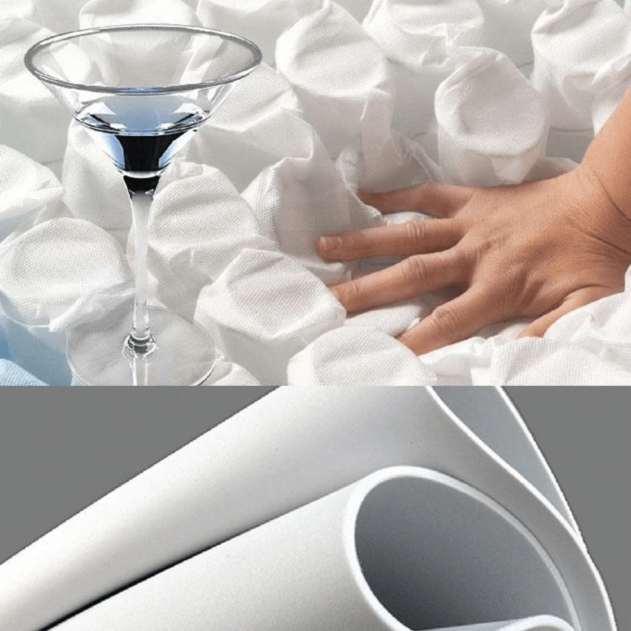 Bambi Magnasand Matratze 10 Schichten Taschenfederkern mit Topper 33 cm hoch