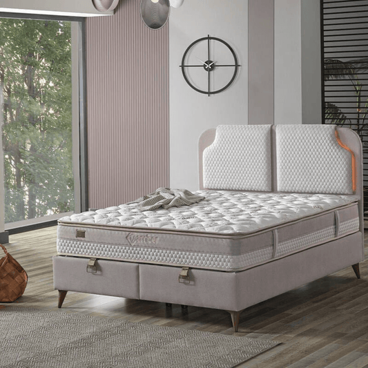 Armis Amber Boxspringbett Bett 160x200 mit Bettkasten und Matratze