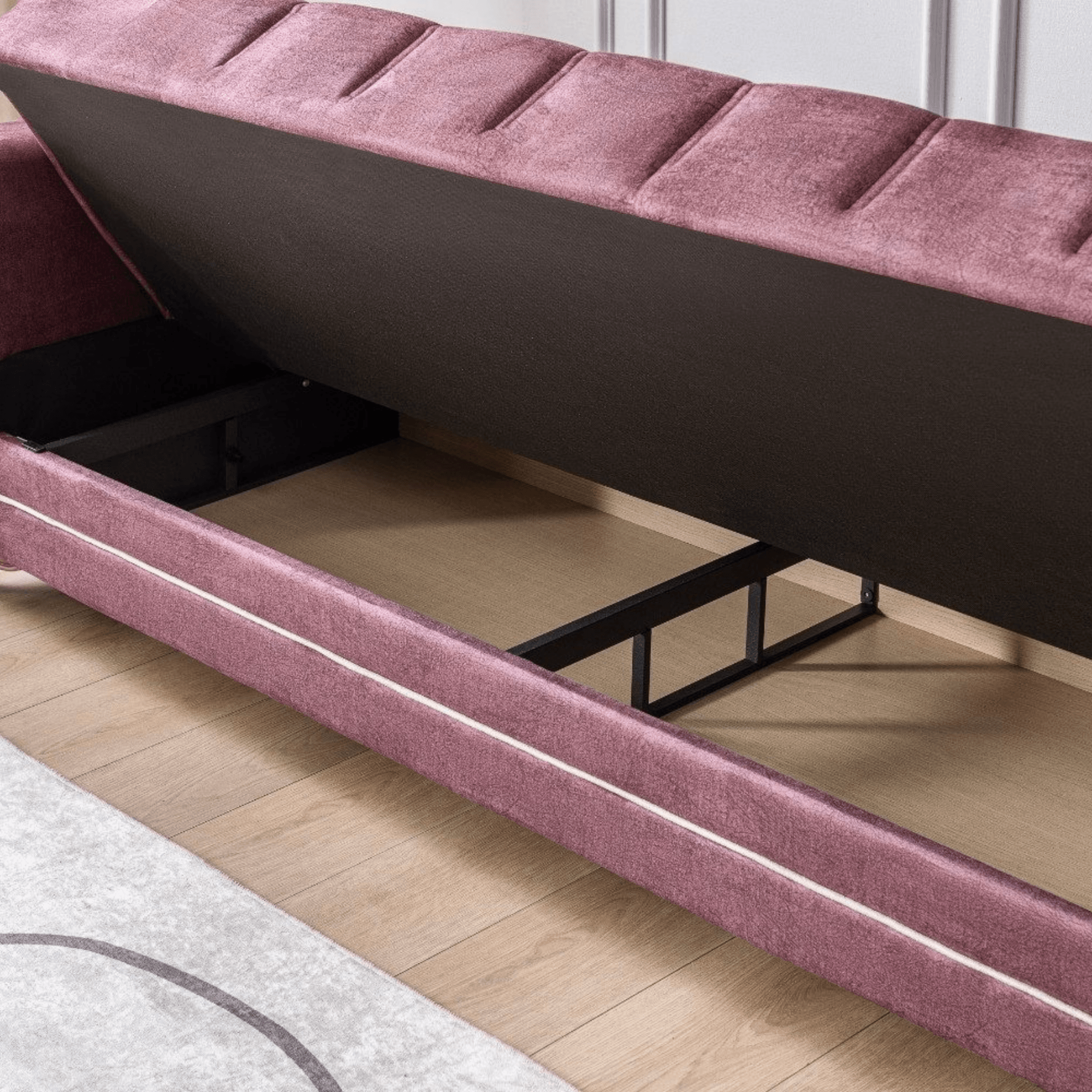 Gowoll 3-Sitzer Schlafsofa mit Schlaffunktion & Stauraum – Modell Perle