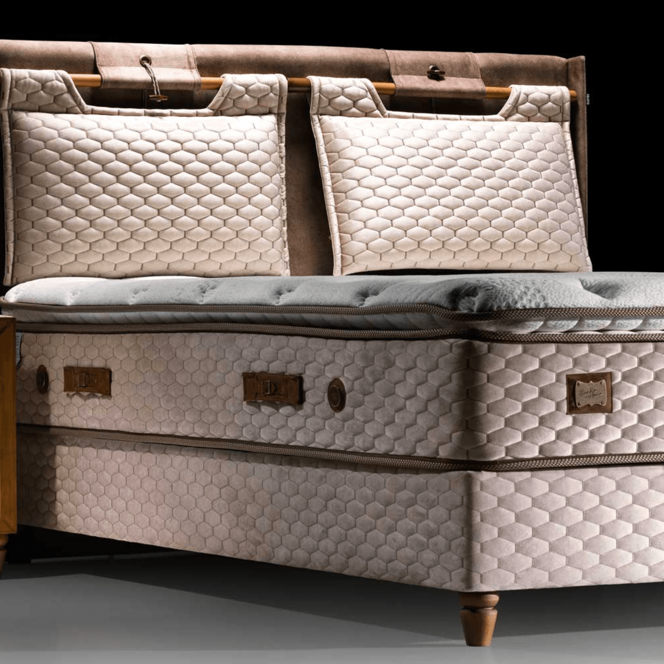 Bambi Magnasand Therapy Boxspringbett Set | Orthopädisch H3, Magnetischer Sand & Taschenfederkern