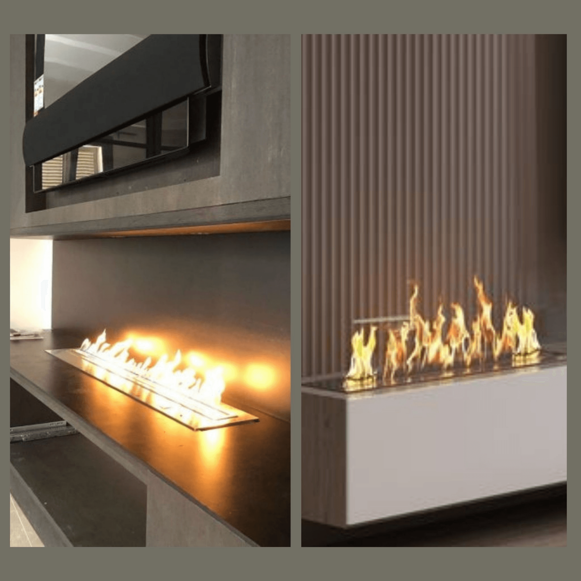 Korflame 90 cm Brennerloser Kamin