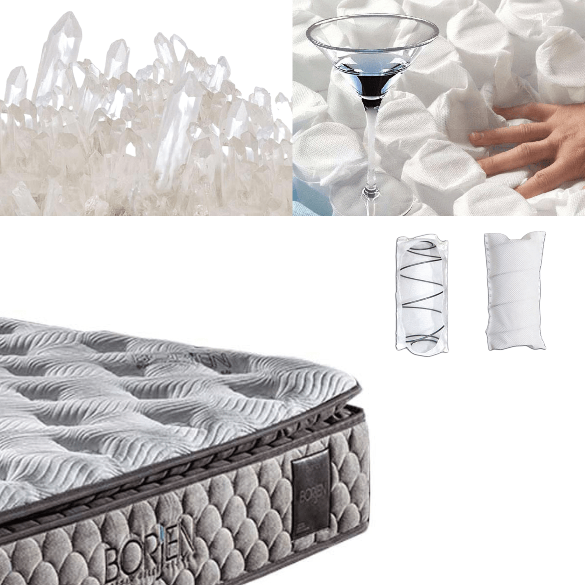 Bambi Borjen 9 Schichten mit Topper Höhe 32 cm Matratze 90x200 - 180x200