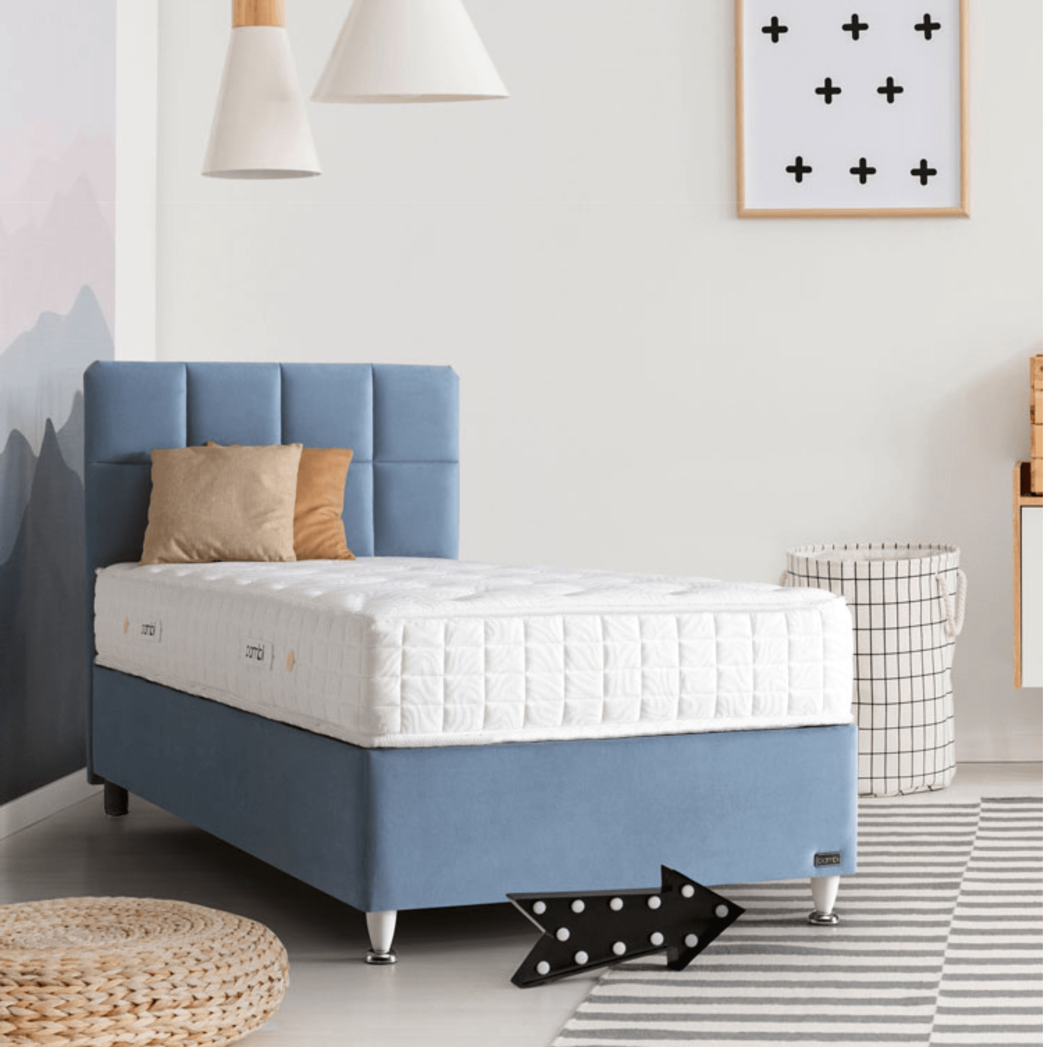 Bambi Golden Prime Boxspringbett Schlafzimmer Set