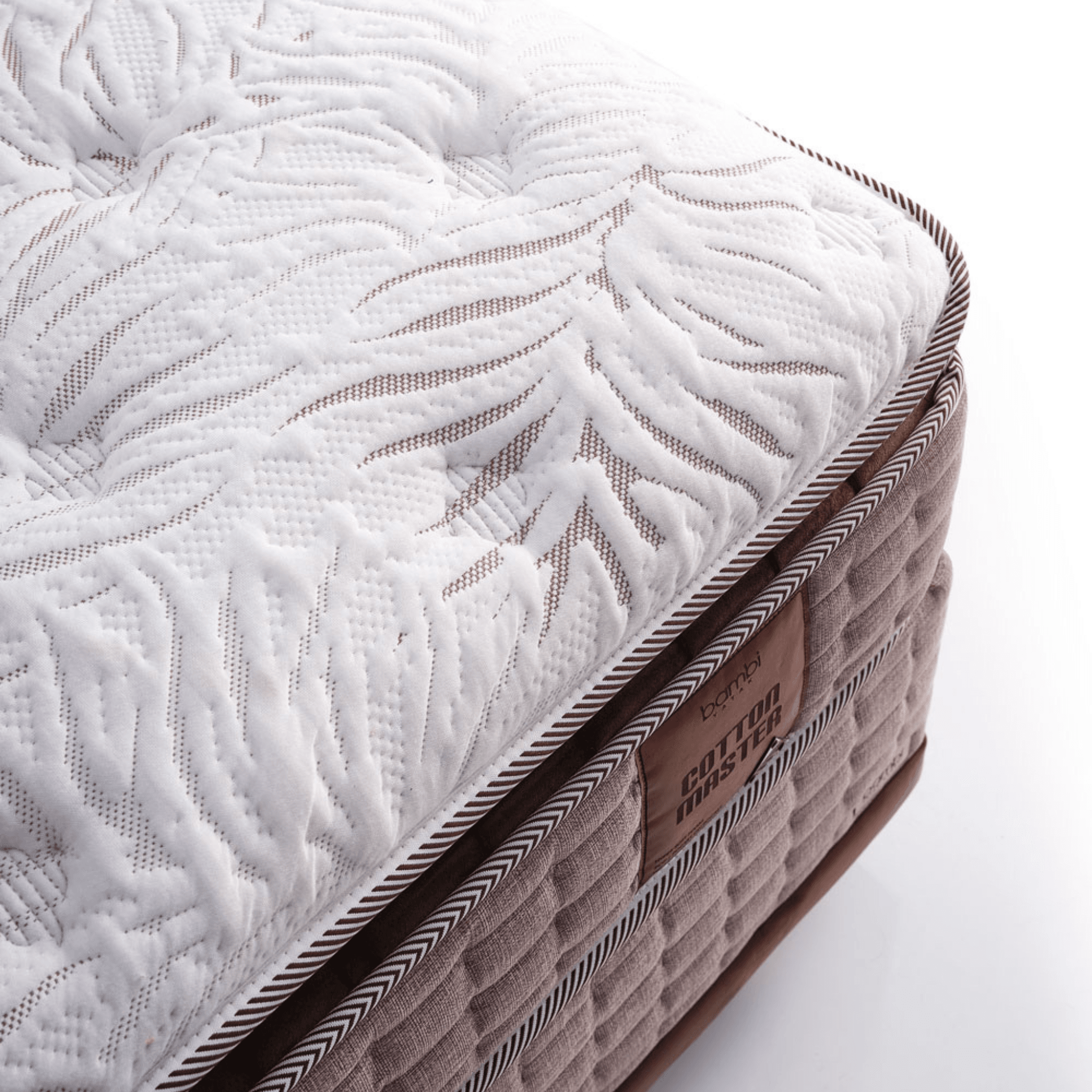 Bambi Cotton Master Boxspringbett Schlafzimmer Set mit 9 Schichten mit Topper Höhe 32 cm Matratze