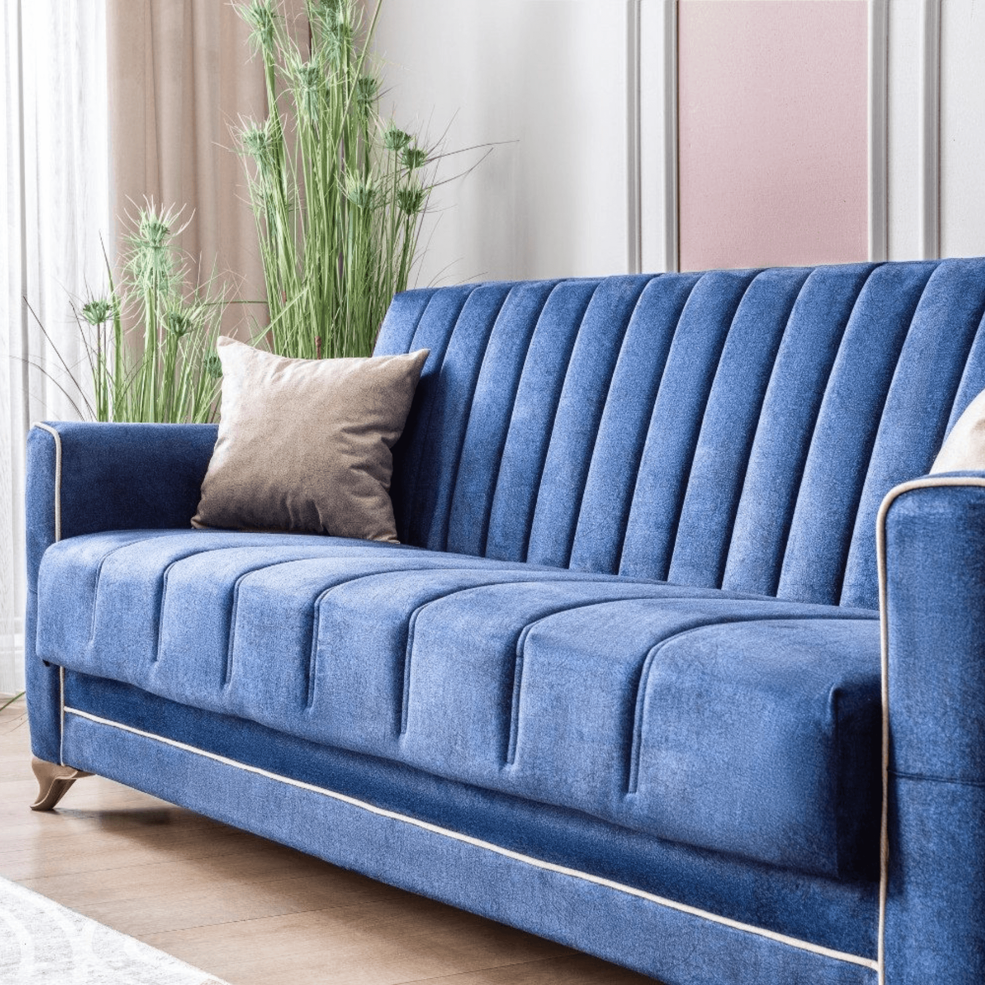 Gowoll 3-Sitzer Schlafsofa mit Schlaffunktion & Stauraum – Modell Perle