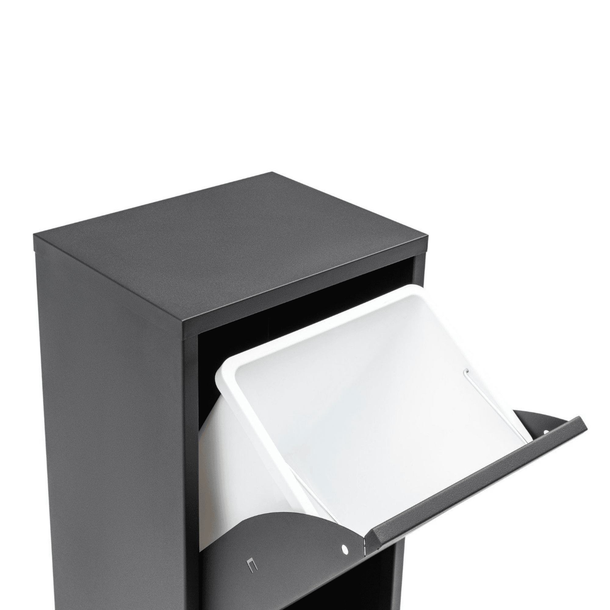 Gowoll Mülltrennsystem Mülltrennsystem 2-3-4 Fach Mülleimer Küche aus Metall Fleckenfest Wandmontage