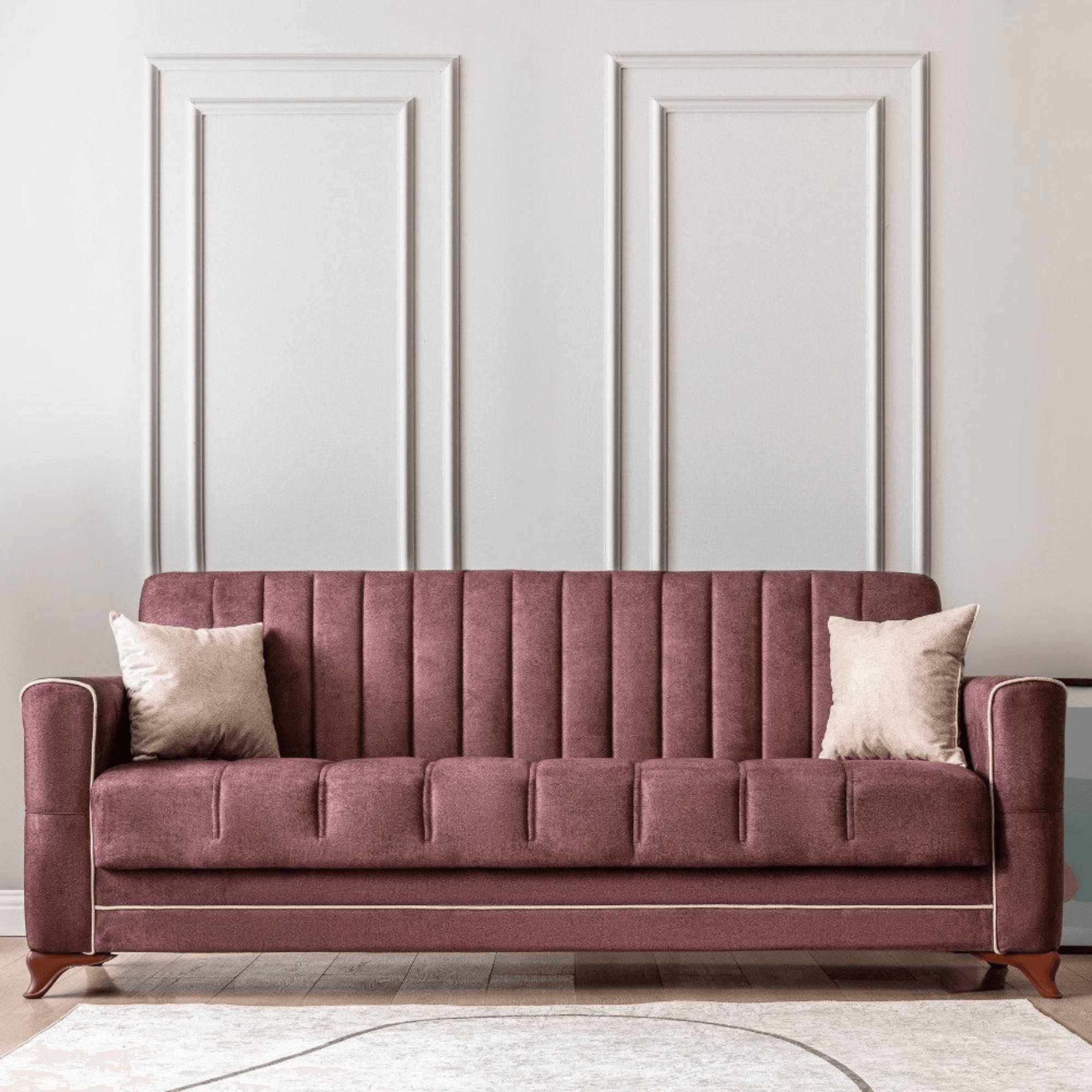 Gowoll 3-Sitzer Schlafsofa mit Schlaffunktion & Stauraum – Modell Perle