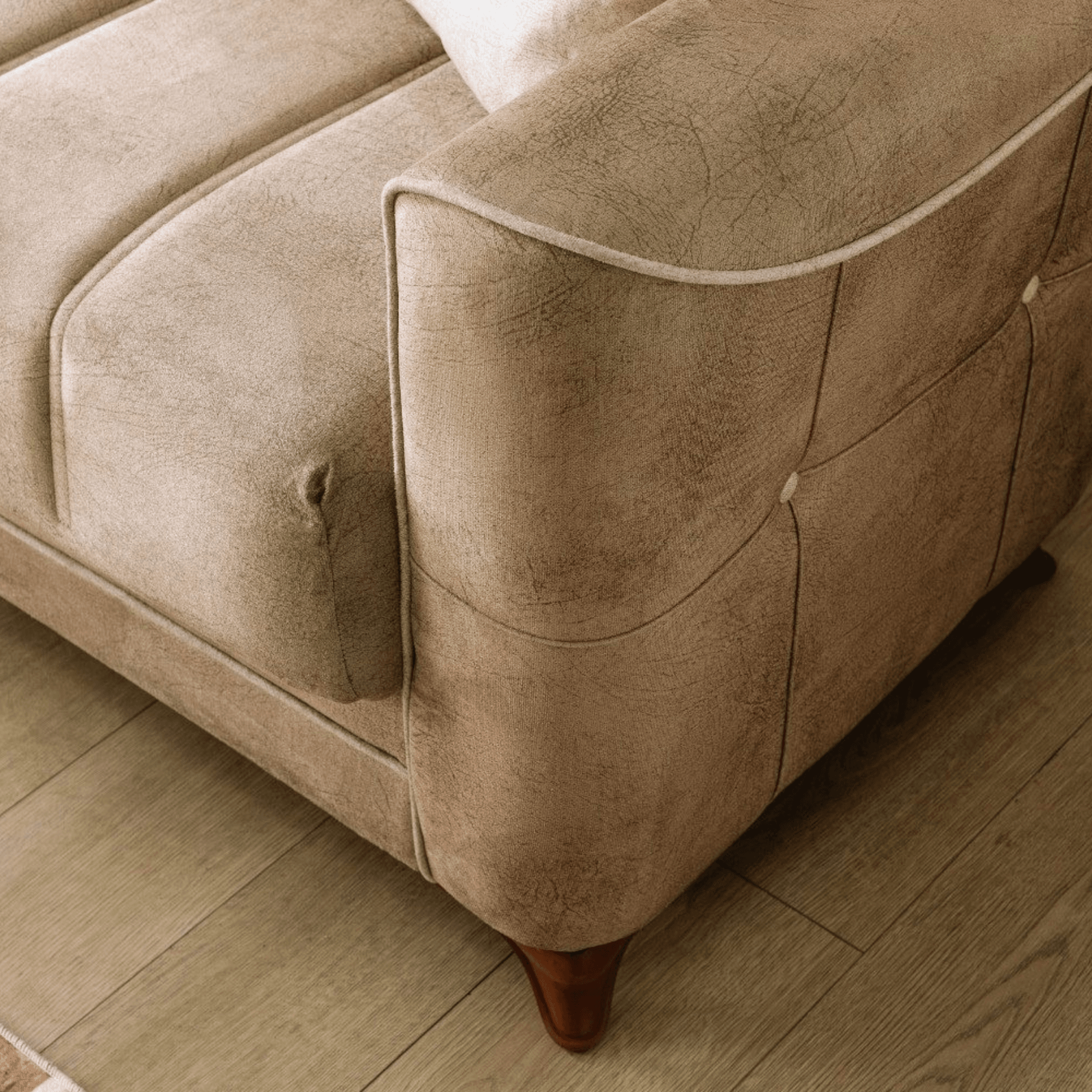 Gowoll 3-Sitzer Schlafsofa mit Schlaffunktion & Stauraum – Modell Perle
