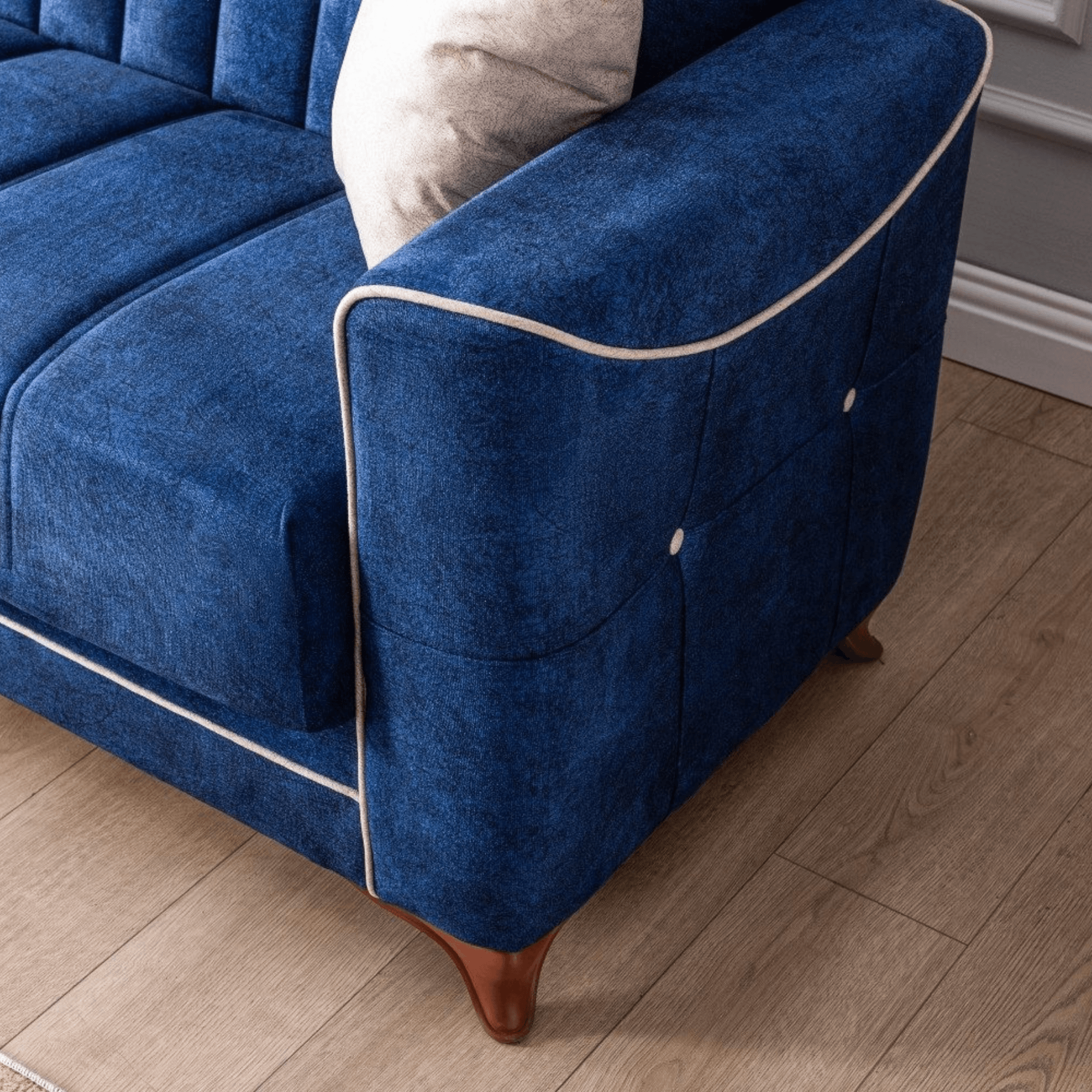Gowoll 3-Sitzer Schlafsofa mit Schlaffunktion & Stauraum – Modell Perle
