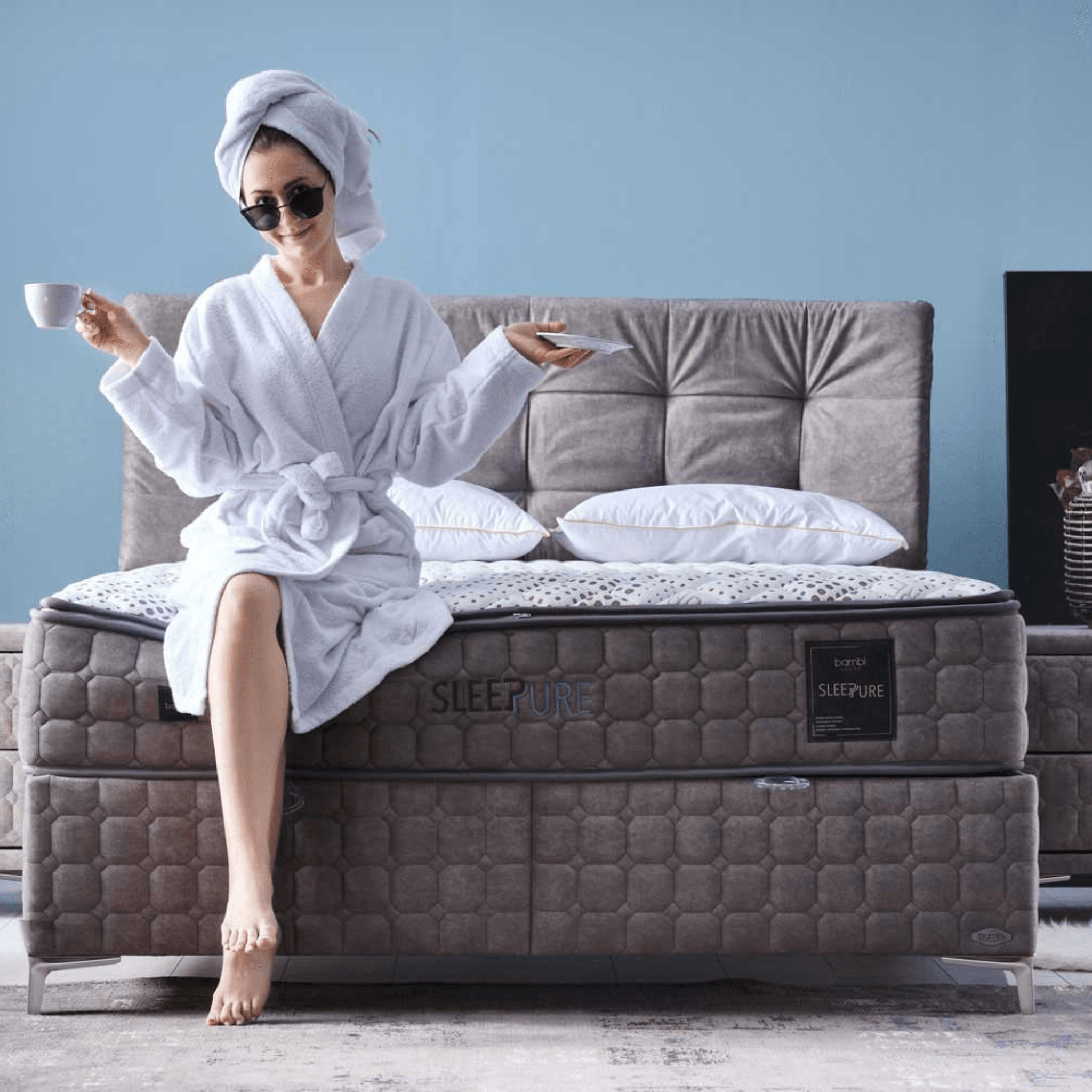 Sleeppure Boxspringbett Schlafzimmer Set