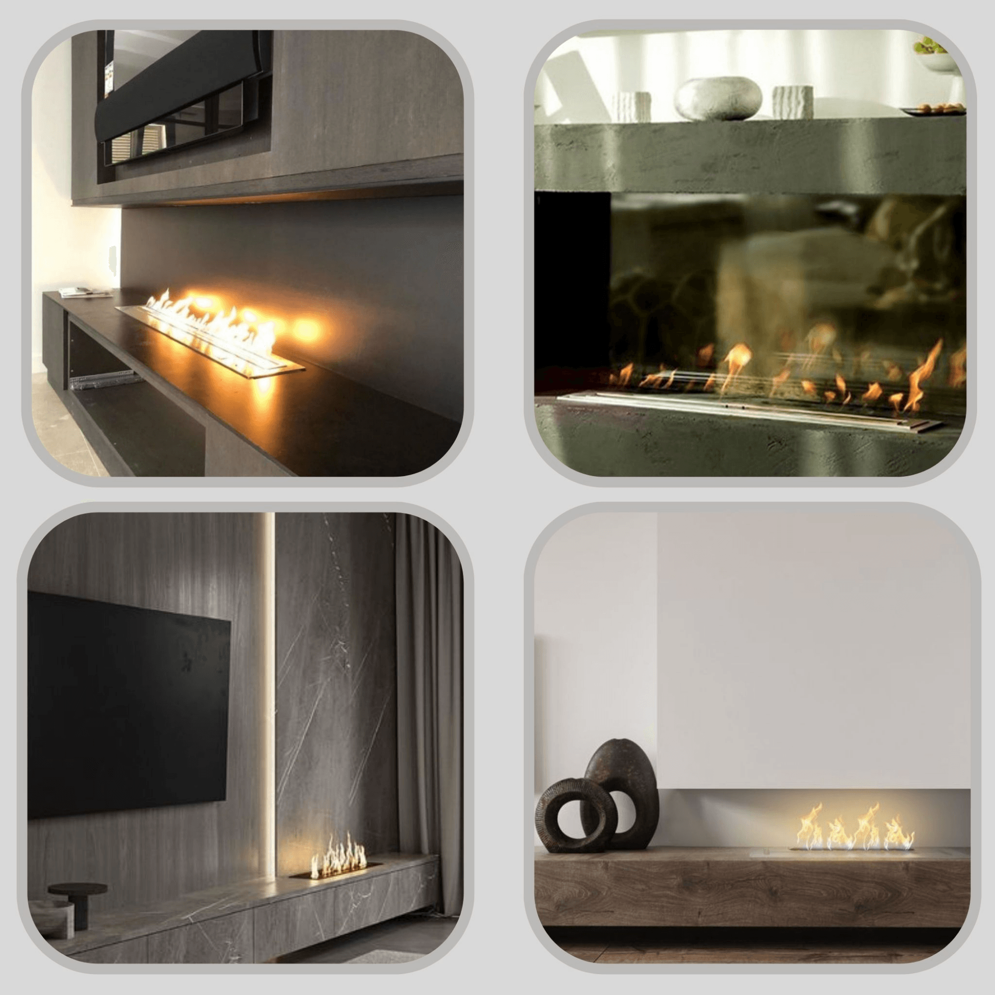 Korflame 90 cm Brennerloser Kamin