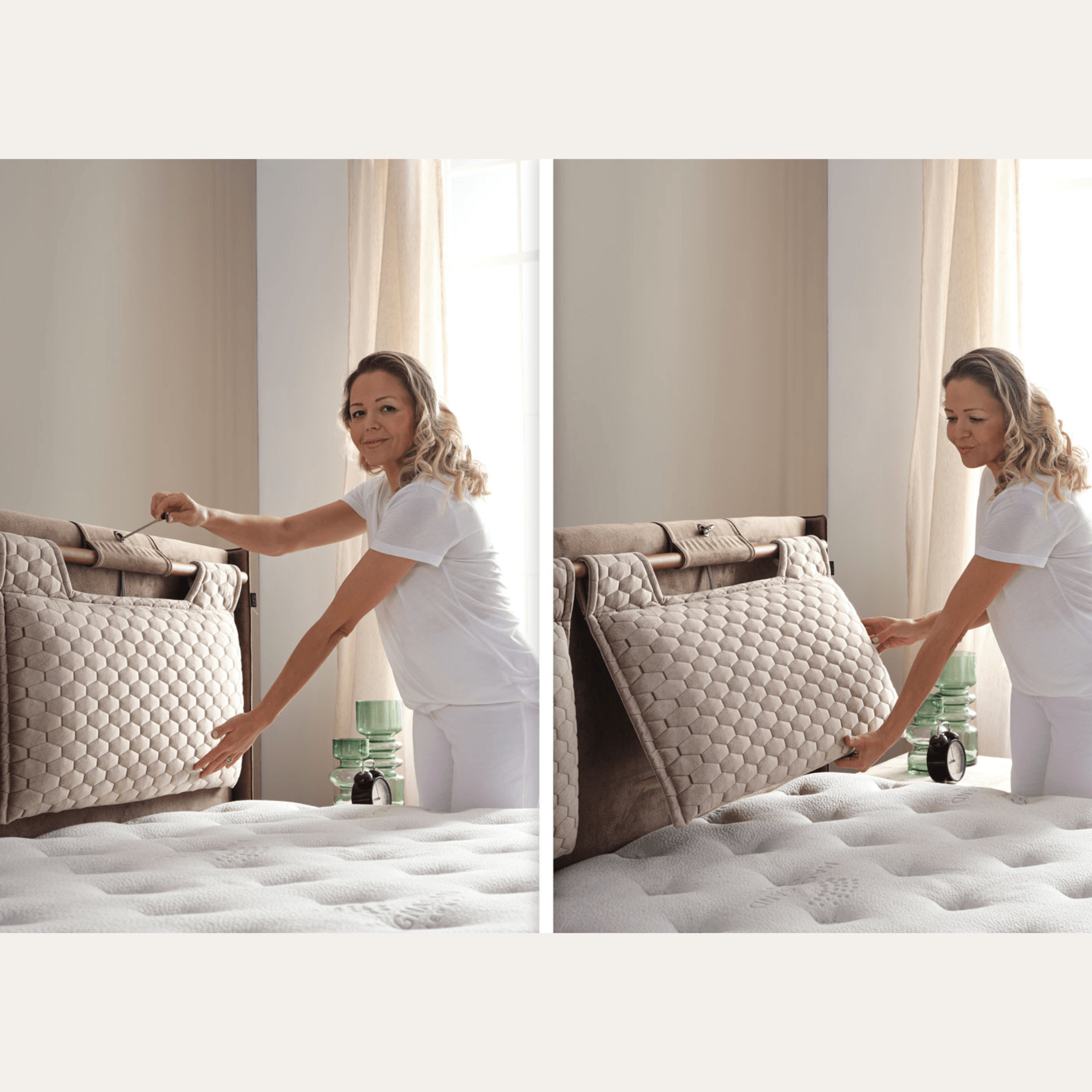 Bambi Magnasand Therapy Boxspringbett Set | Orthopädisch H3, Magnetischer Sand & Taschenfederkern