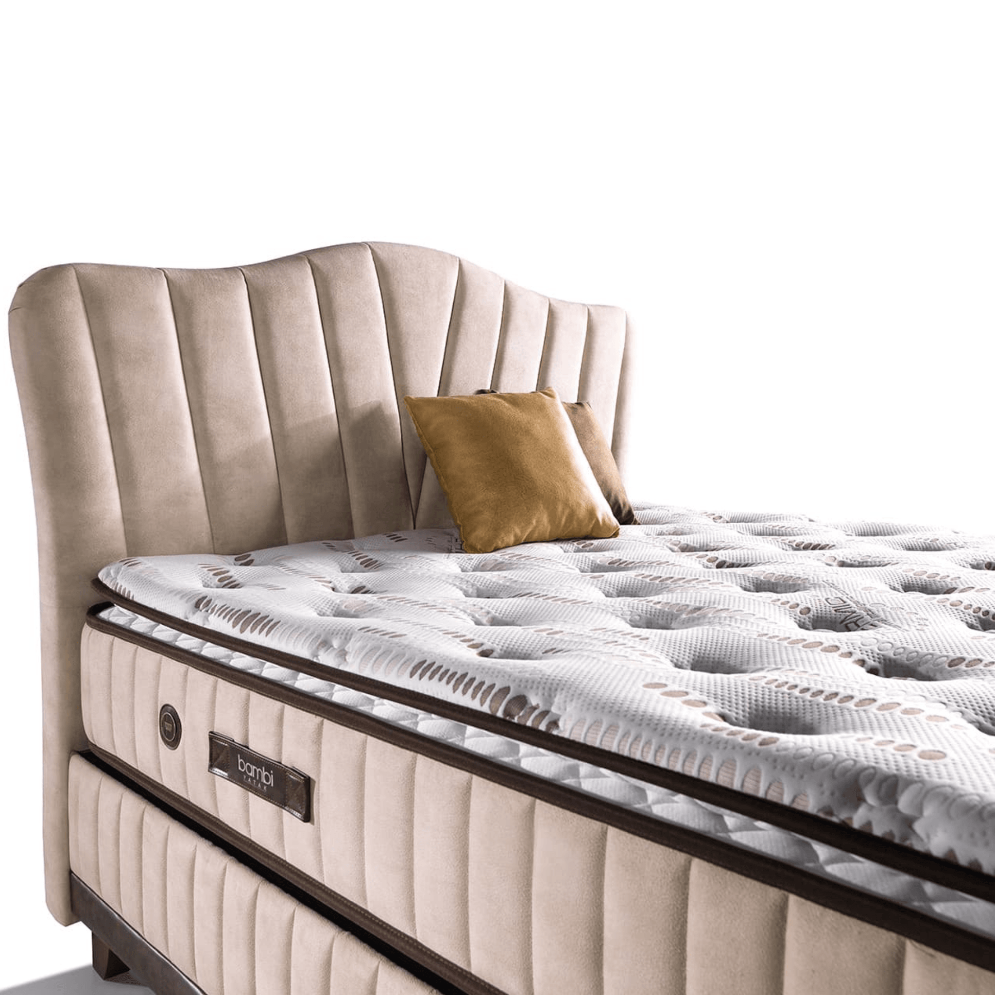 Bambi Thermic Prime Boxspringbett mit Matratze & Bettkästen | Stauraumbett H4/H5, Orthopädisch & Atmungsaktiv