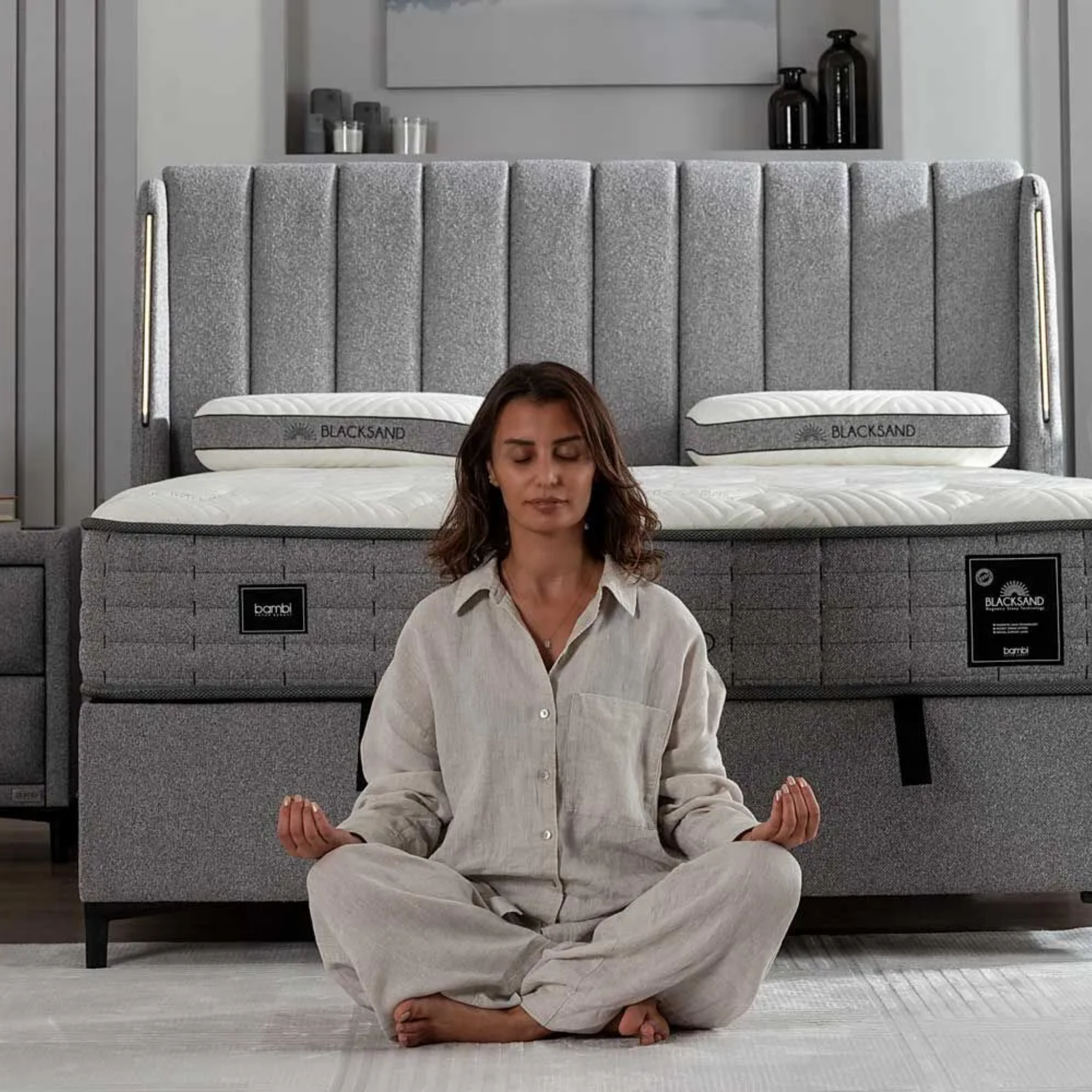 Bambi Blacksand Boxspringbett | Abholung in Linden 35440 möglich