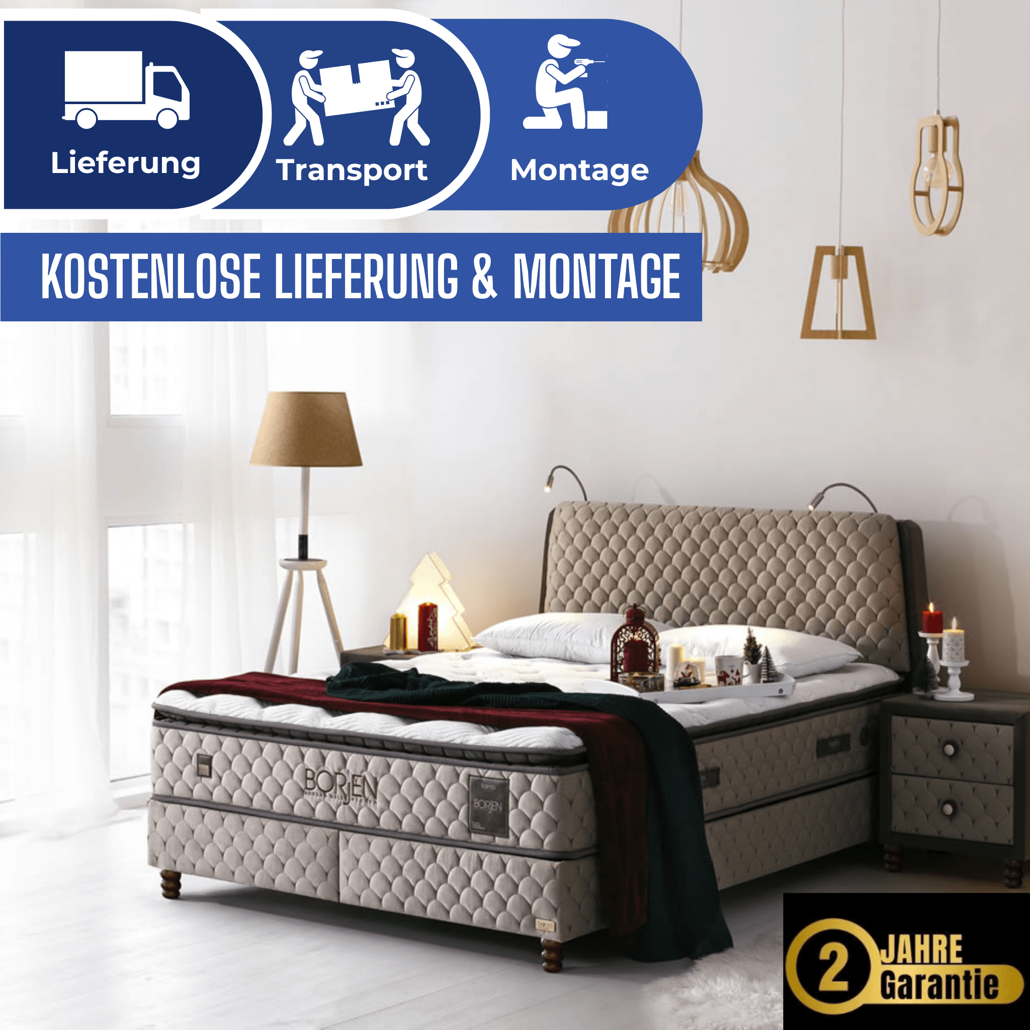 Bambi Borjen Boxspringbett Set