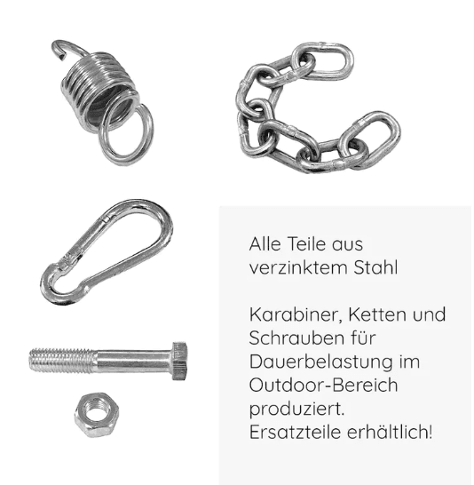 Gowoll Gartenschaukel Rattan Hängesessel mit Gestell Hängeschaukel Alacati Plus