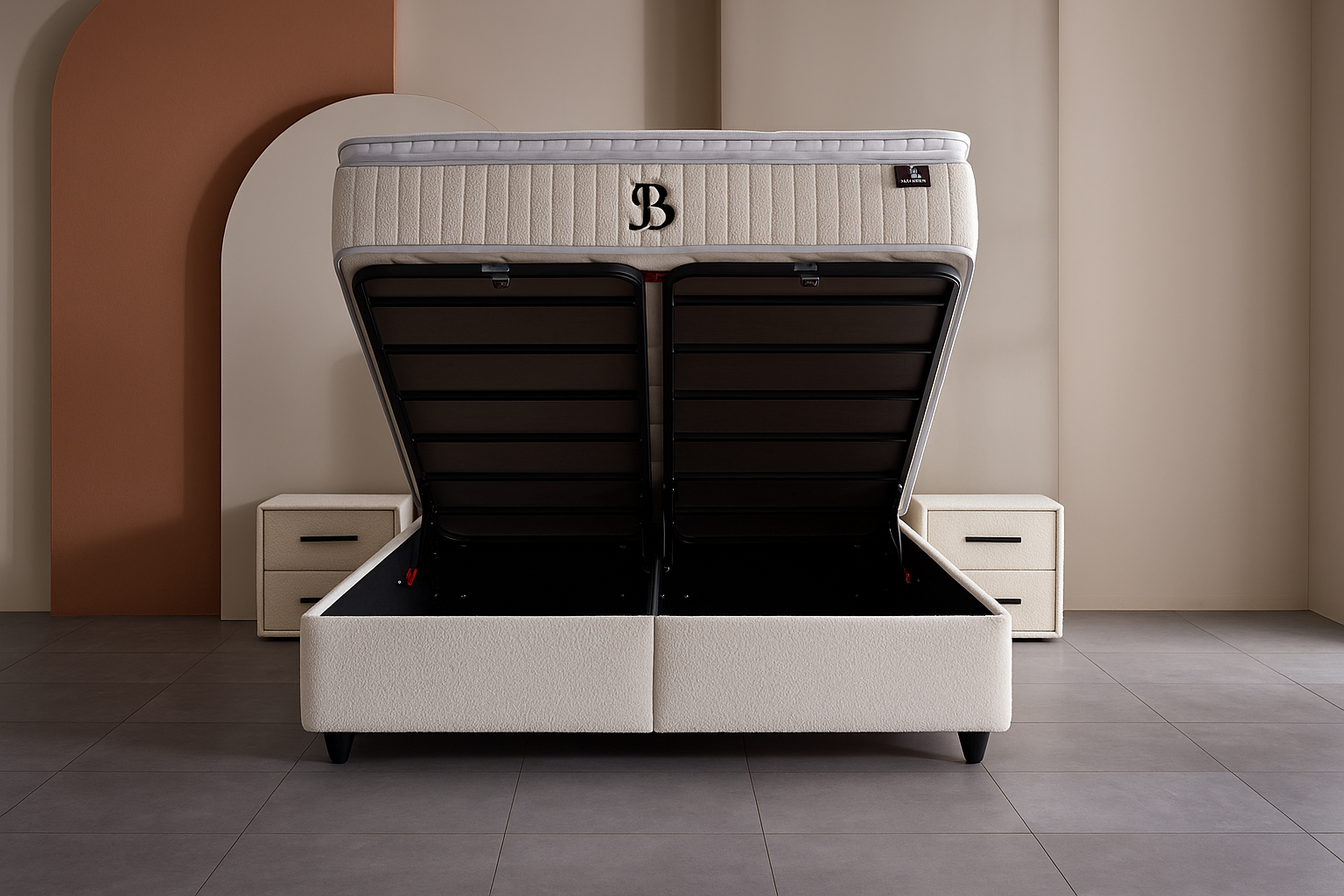 BSS SIABEDD Boxspringbett Set | Matratze H3 | Box und Kopfteil