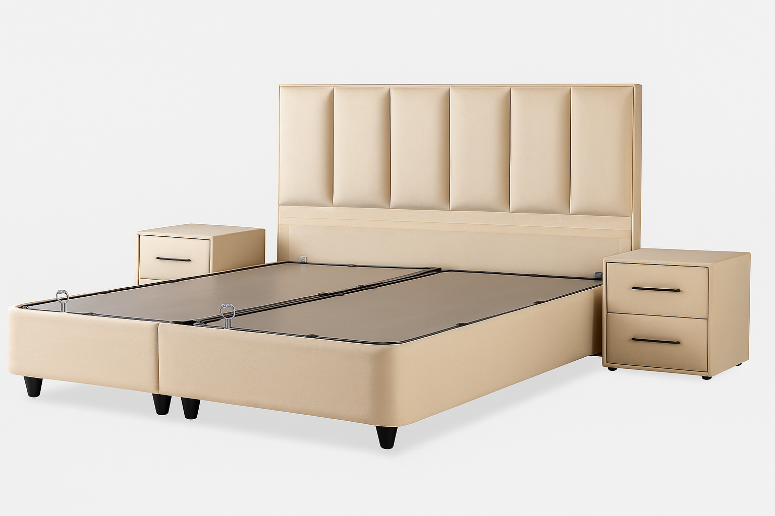 BSS BIRDYBEDD Boxspringbett Set | Matratze H3 | Box und Kopfteil