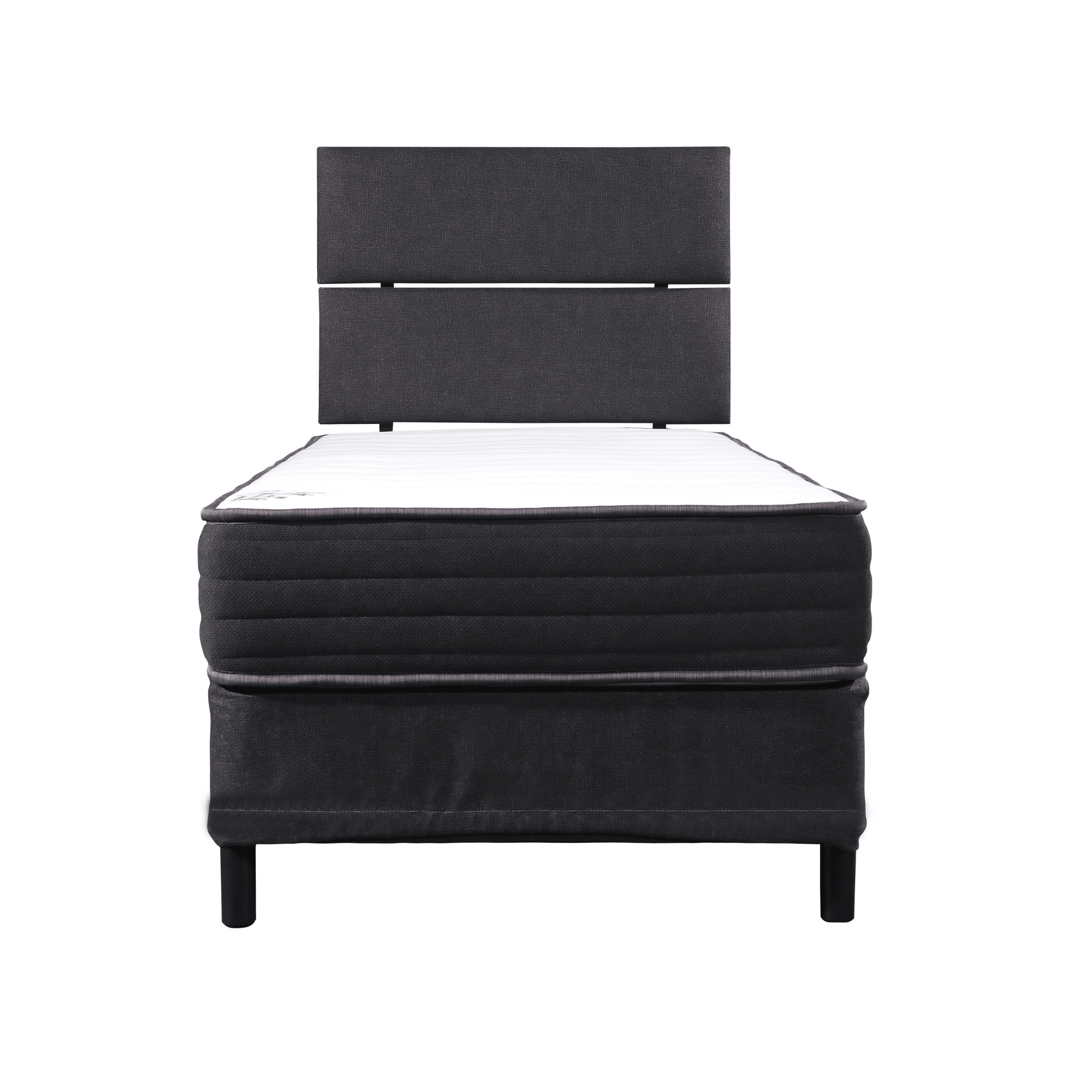 BOXBETT CosyFlex Funktionsbett 90x190 cm – Klappbares Bettgestell mit Kopfteil & Bonellfederkern Matratze, Einfache Montage