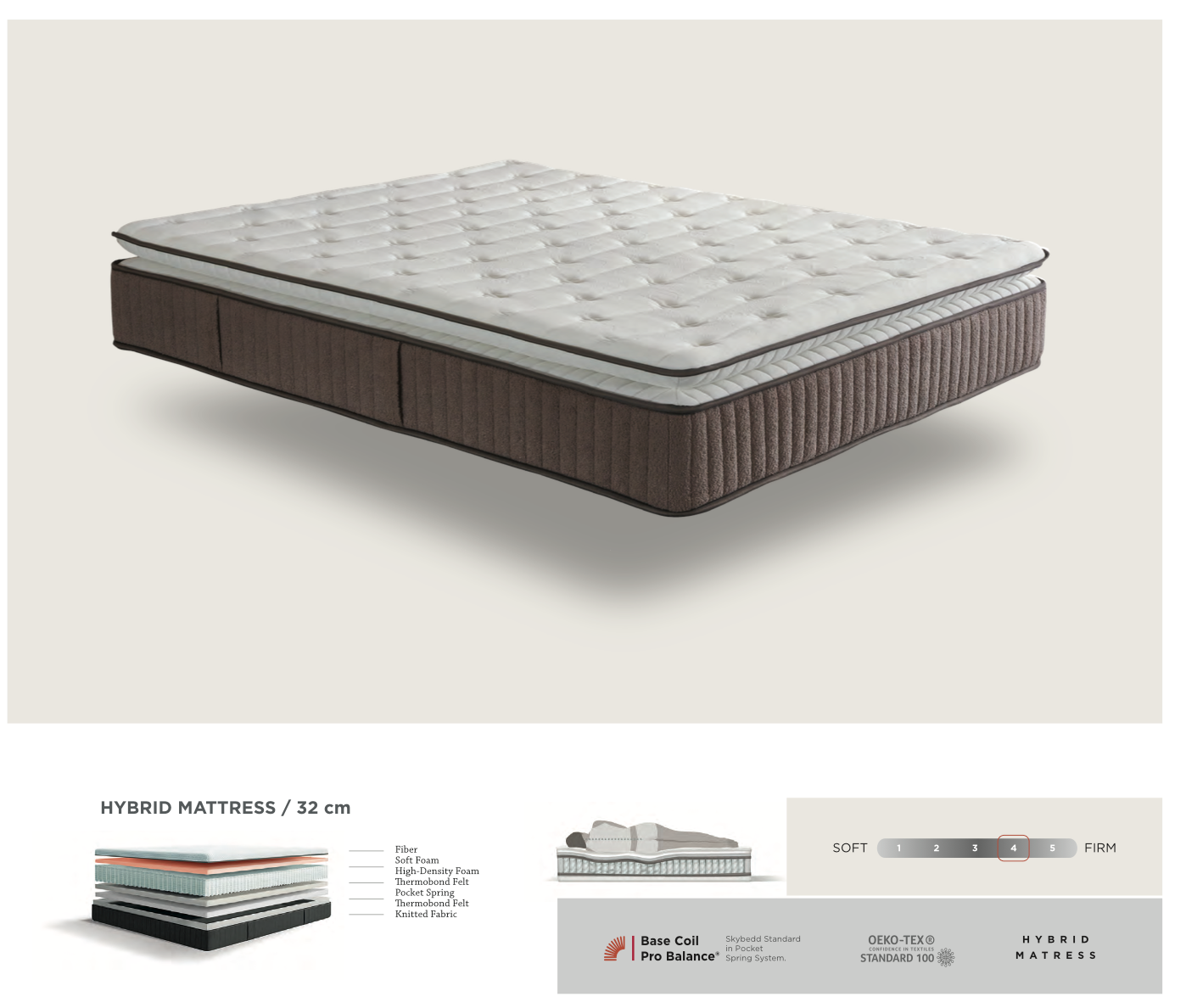 BSS LUCCEBEDD Boxspringbett Set |  Matratze H3 | Box und Kopfteil