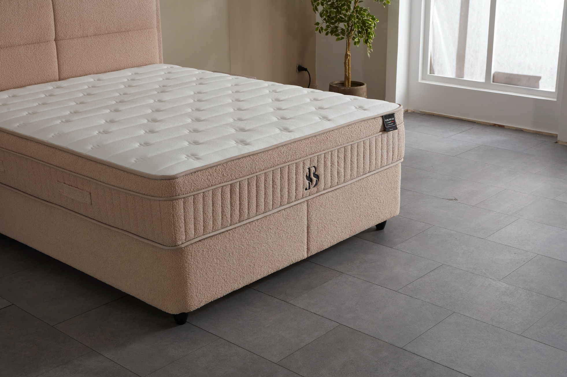 BSS LUCCEBEDD Boxspringbett Set |  Matratze H3 | Box und Kopfteil
