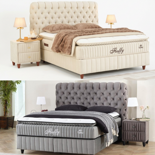 Fluffy boxspringbett 180x200