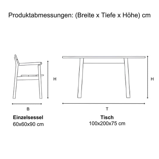 Gowoll Argos Aluminium Gartenlounge-Set Wetterfeste Gartenmöbel Set 6 Personen für Outdoor Terassenmöbel