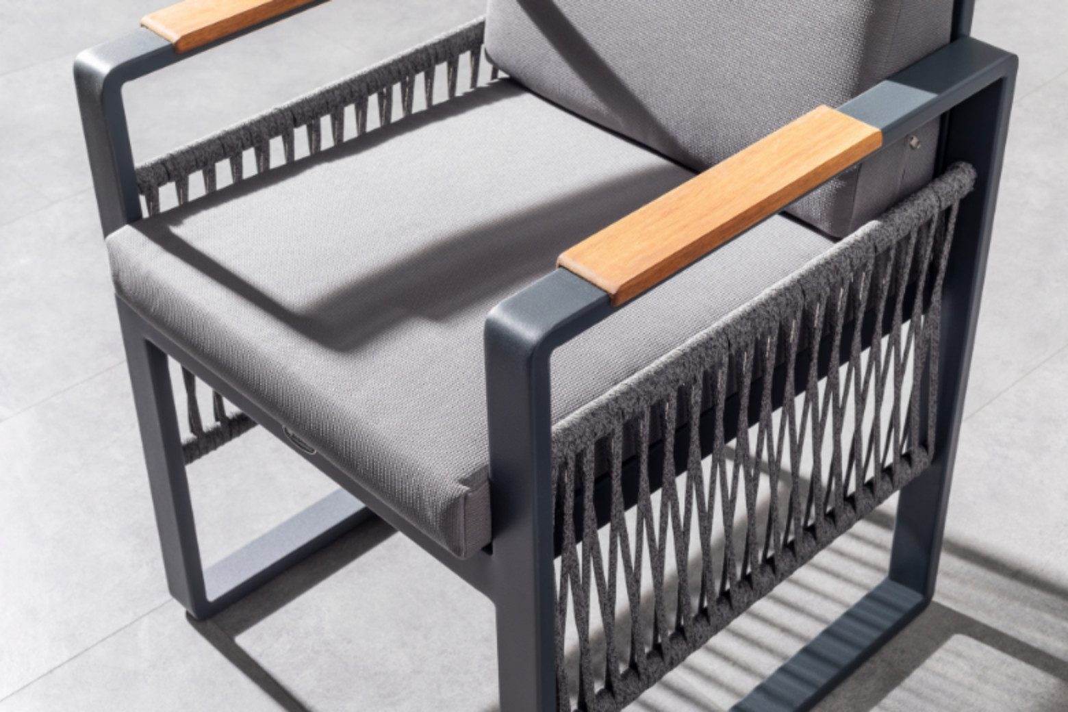 Gowoll Argos Aluminium Gartenlounge-Set Wetterfeste Gartenmöbel Set 6 Personen für Outdoor Terassenmöbel