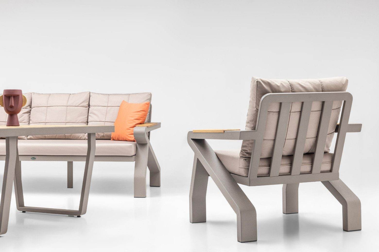 Gowoll Casablanca Gartenlounge-Set Gartengarnitur Gartenmöbel Set 5 Personen Gartentisch für Outdoor