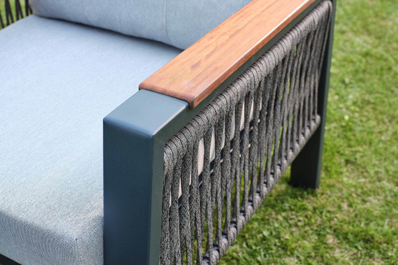 Gowoll Efes Plus Gartenlounge-Set Gartengarnitur Gartenmöbel Set 5 Personen Gartentisch für Outdoor