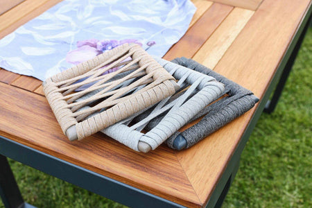 Gowoll Efes Plus Gartenlounge-Set Gartengarnitur Gartenmöbel Set 5 Personen Gartentisch für Outdoor